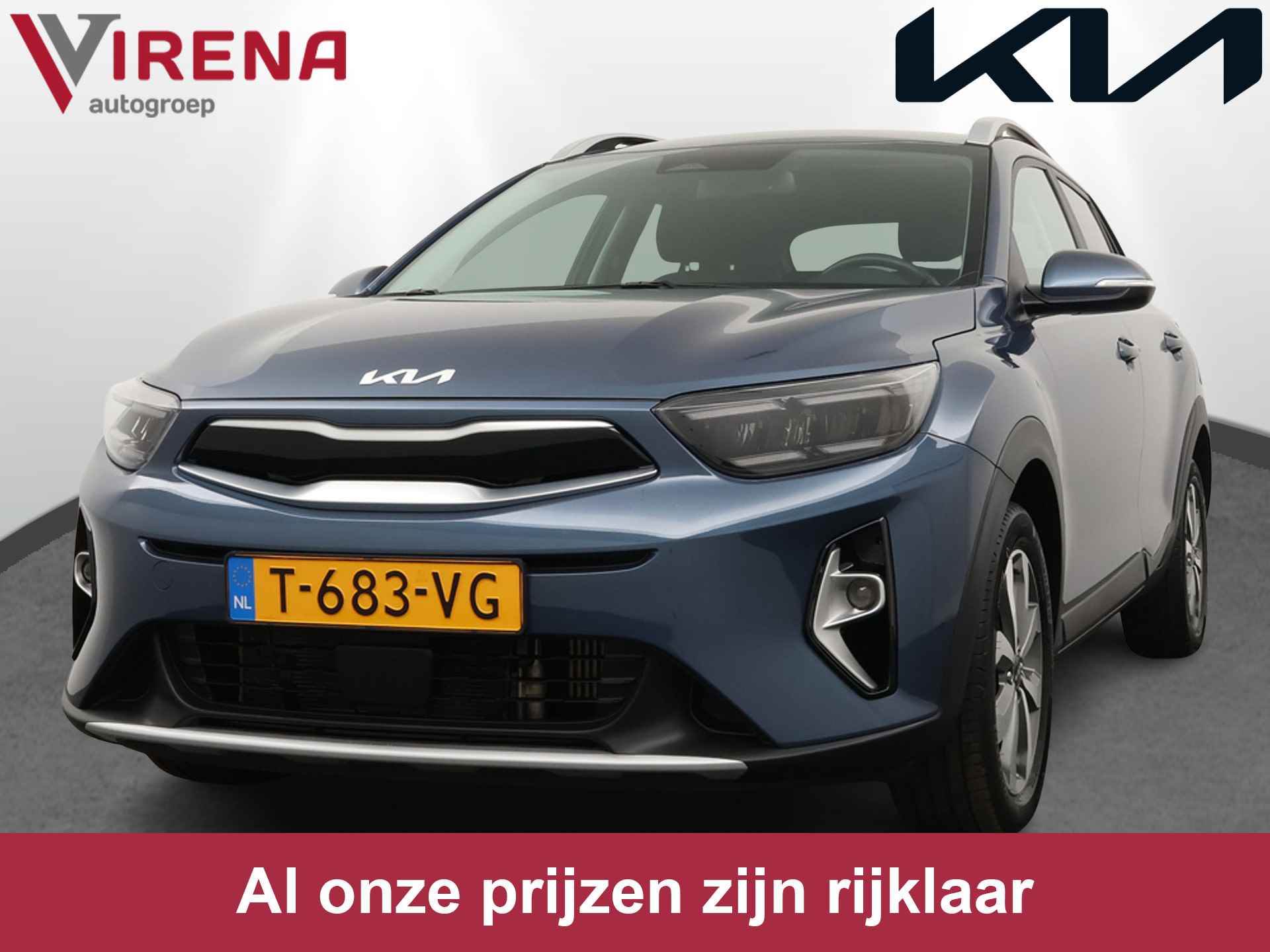 Kia Stonic 1.0 T-GDi MHEV DynamicPlusLine - Led Koplampen - Climate Control - Cruise Control - Navigatie - Apple/Android Carplay - Fabrieksgarantie Tot 2030 - 1/50