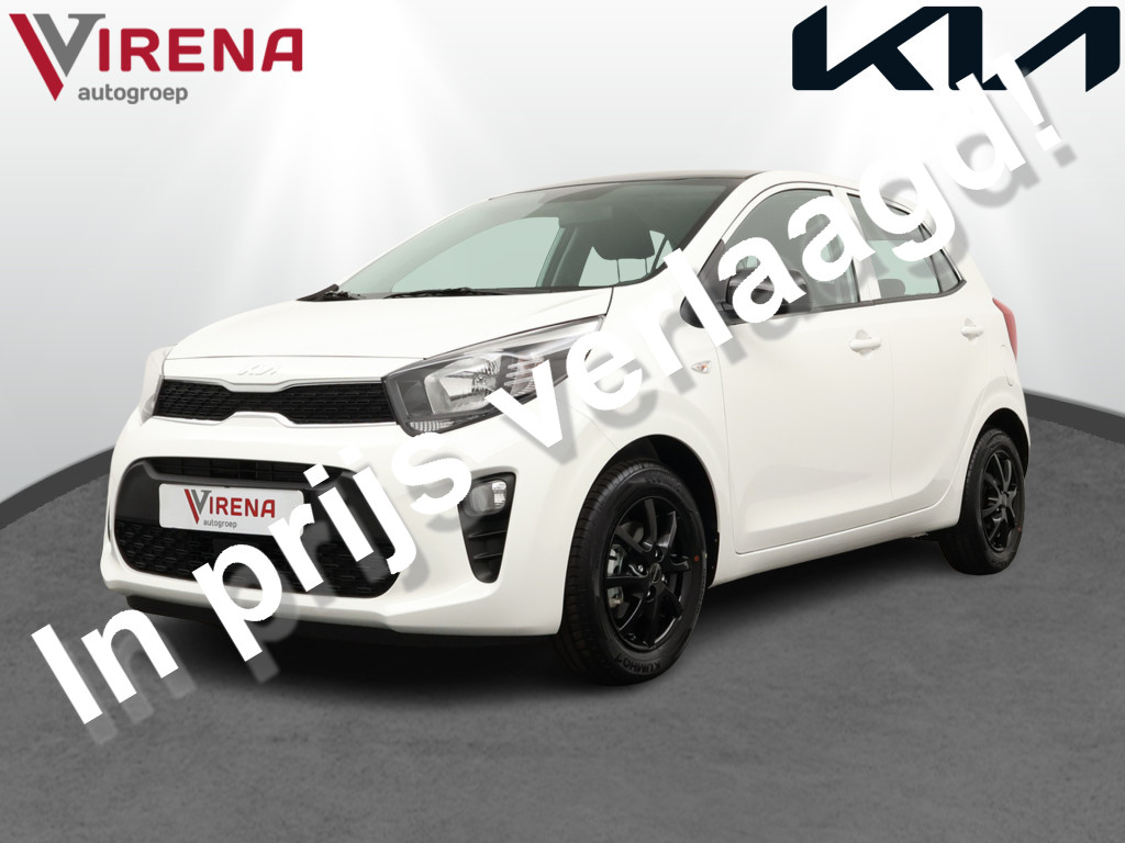 Kia Picanto 1.0 DPi Virena Edition * Nieuw uit voorraad leverbaar * - Zwarte Lichtmetalen Velgen - Zwart dak - Zwarte spiegels - Cruise Control - Airco - Nieuw uit voorraad leverbaar!