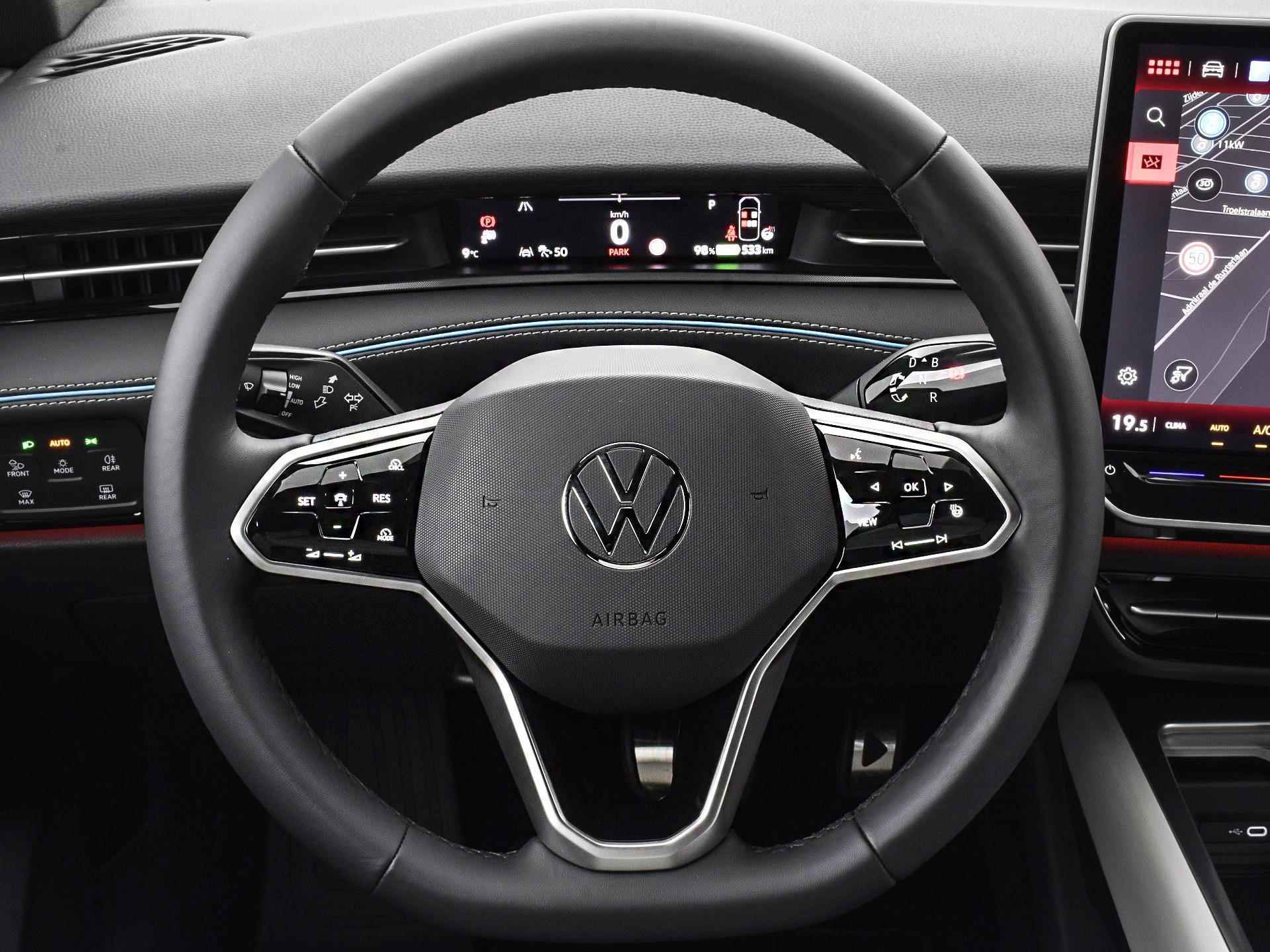 Volkswagen ID.7 Pro Business 77 kWh accu 210 kW / 286 pk electr. aandrijving · Interieur pakket plus · Warmtepomp · Oplaadkabel 230V · 20"Lichtmetalen velgen Montreal · - 26/40