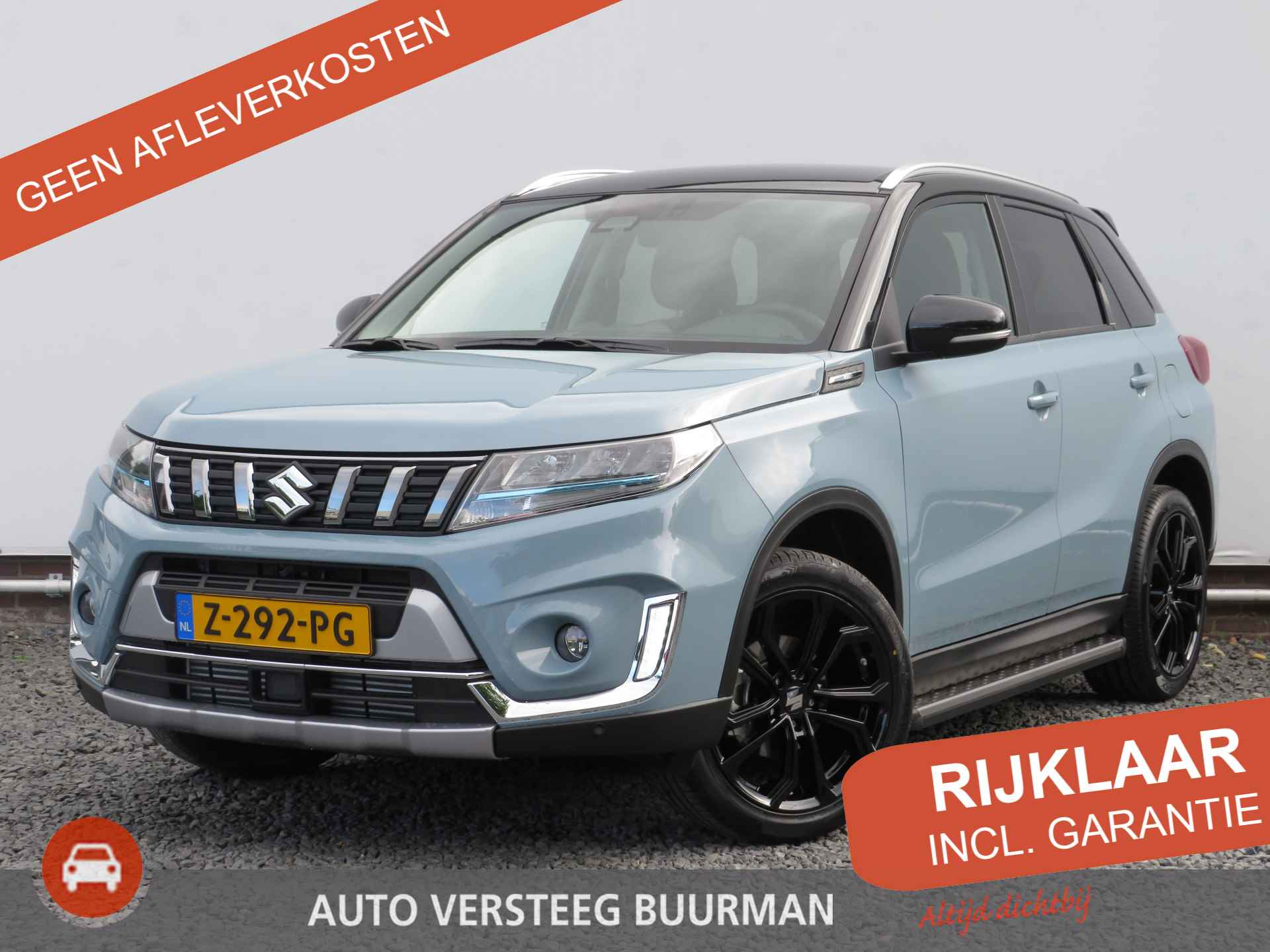 Suzuki Vitara 1.4 Boosterjet Style Smart Hybrid, Trekhaak, Keyless, Dakspoiler, 18 Inch LM velgen, Treeplanken, Stijl - 1/36