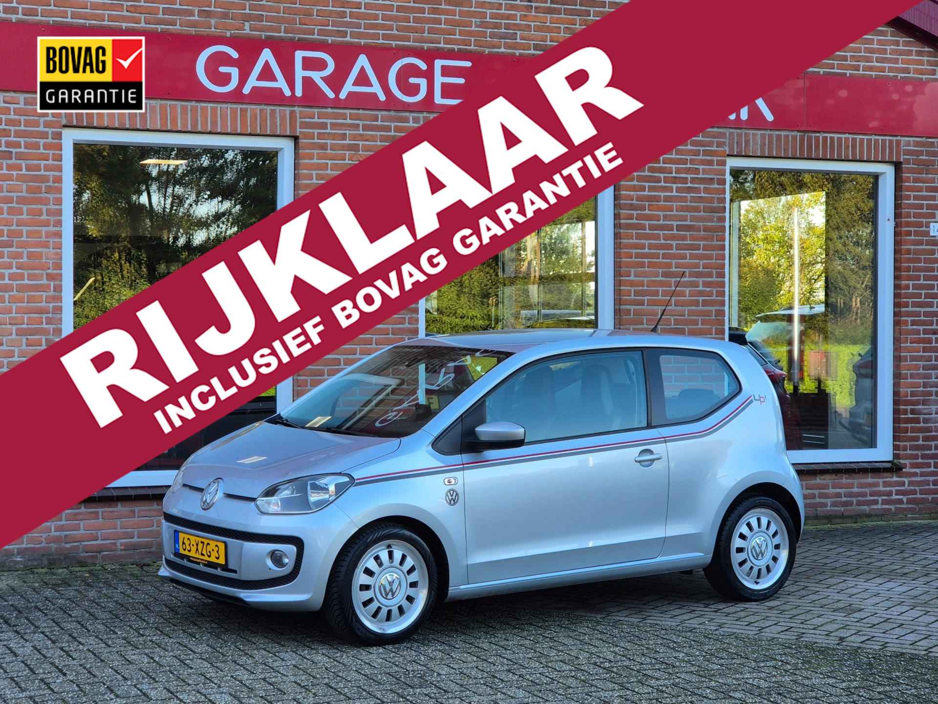 Volkswagen Up! 1.0 high up! BlueMotion 75PK 3drs airco, elektr.ramen, navi, lmv, centr.vergr. RIJKLAAR - 1/17