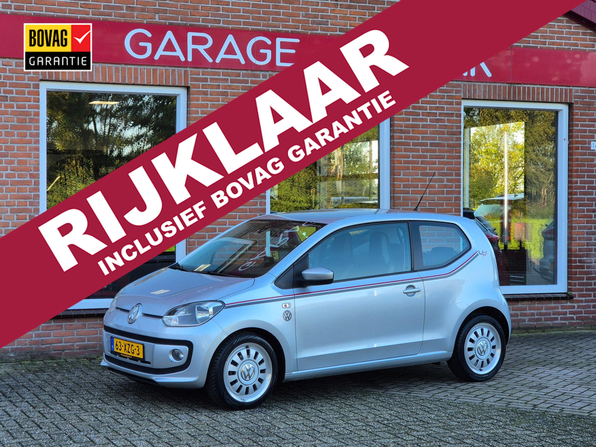 Volkswagen Up! 1.0 high up! BlueMotion 75PK 3drs airco, elektr.ramen, navi, lmv, centr.vergr. RIJKLAAR