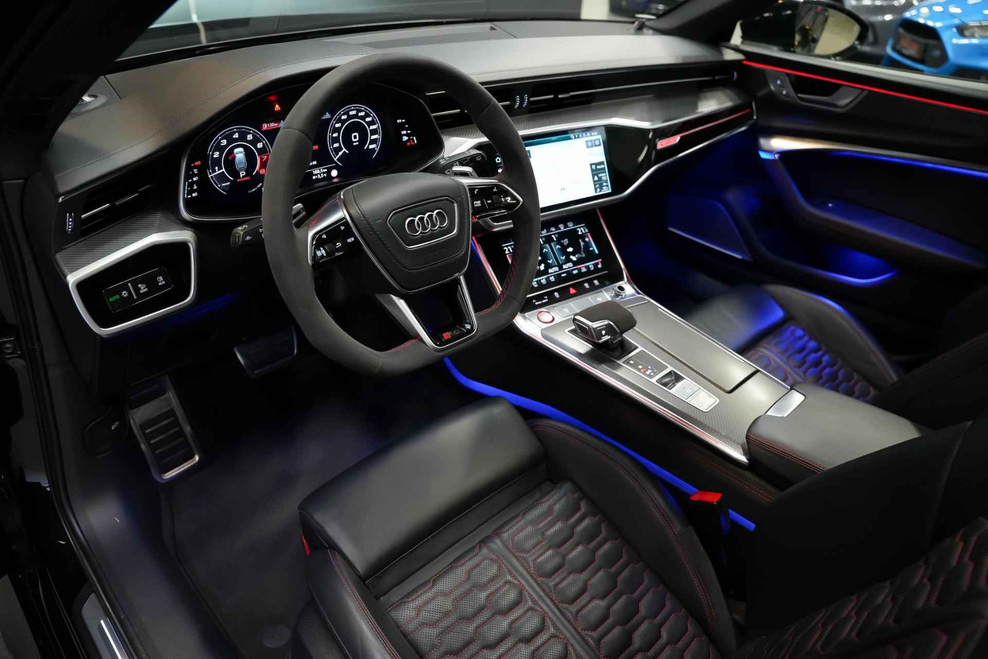 Audi A6 Avant RS6 600pk TFSI quattro |BTW|dynamic plus|keramisch|B&O Advanced|luchtvering|dynamic steering|22 inch ABT|panoramadak|HUD|stoelventilatie|nightvision|matrix| - 15/50