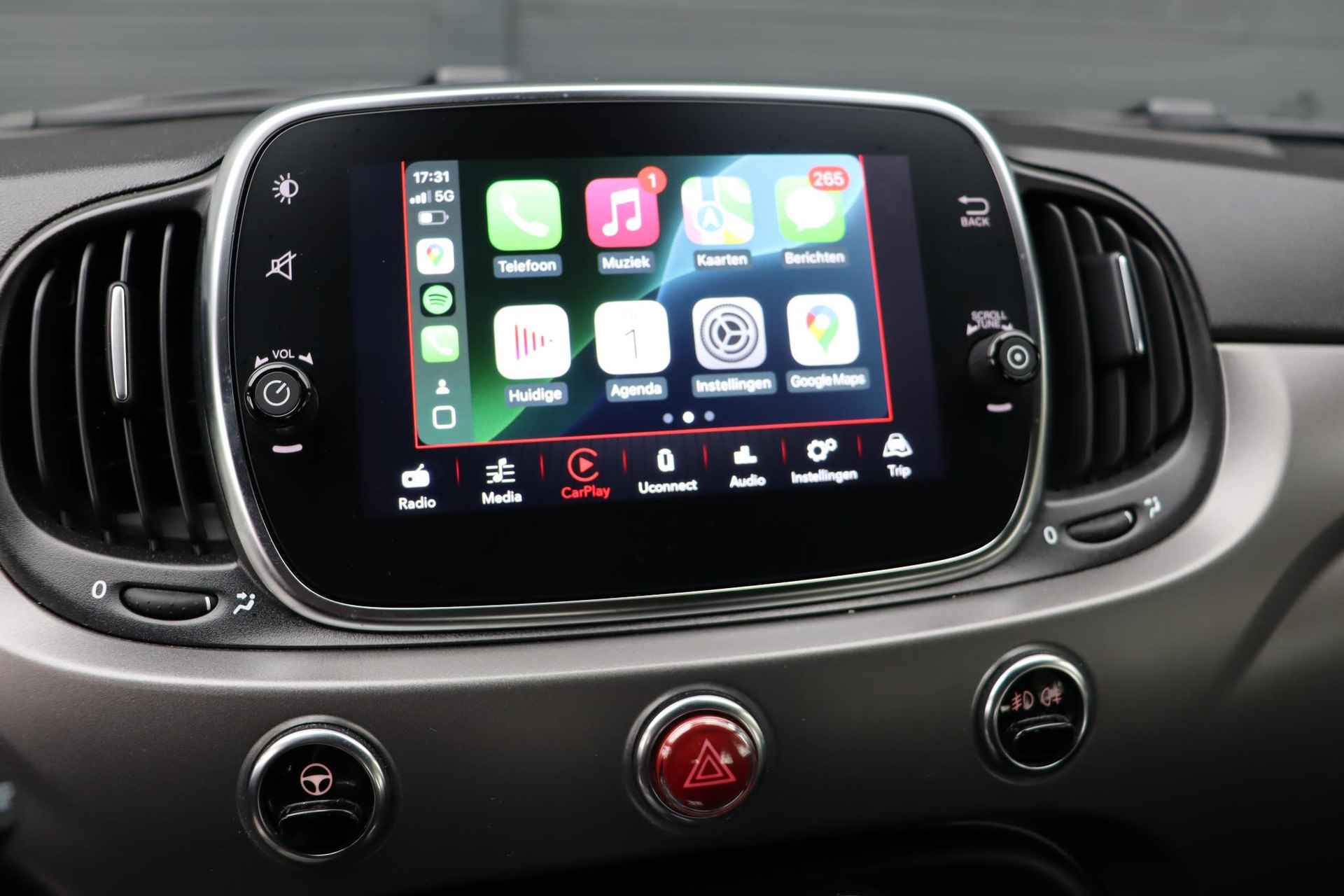 Fiat 500 C 1.0 Hybrid Sport Cabrio / Carplay / Digital dash / Clima - 16/35