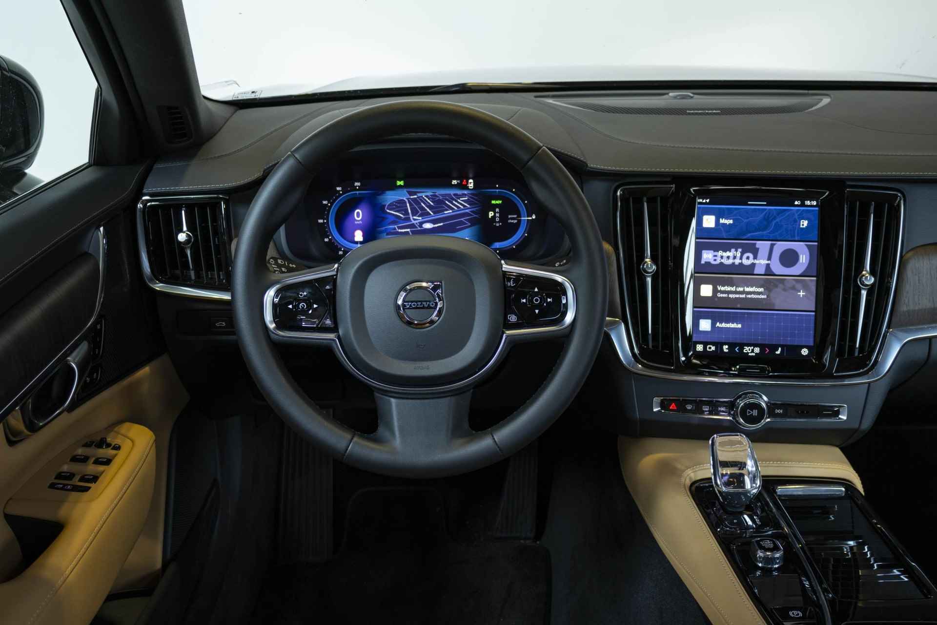 Volvo S90 T8 Automaat AWD Ultimate Bright | Interieur voorverwarming | 360º Camera | Adaptive Cruise Control | Blind Spot | Alarmklasse 3 | Elektrisch bedienbare voorstoelen | Nappa Leder interieur - 24/46