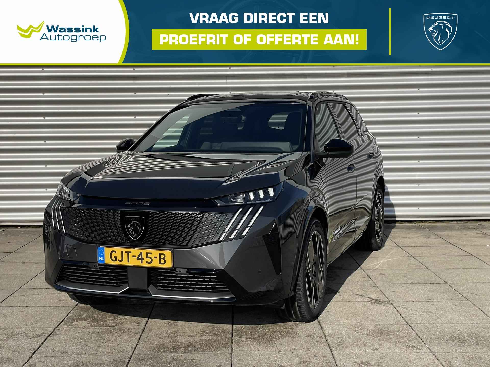 PEUGEOT 5008 New EV 73 kWh 210pk GT | Navigatie | Nappa Leder I Warmtepomp I Panoroamdak schuifdak I 360 vision & Drive Assist Plus Pack - 1/39