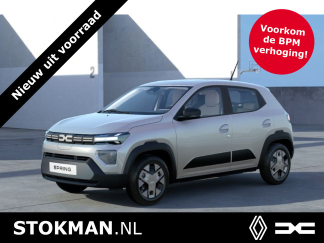 Dacia Spring Expression 65 26.8 kWh | Airco | Cruise | Sensoren achter | 30 kW DC laden | BPM VRIJ + VOORRAAD + SNEL RIJDEN ! |