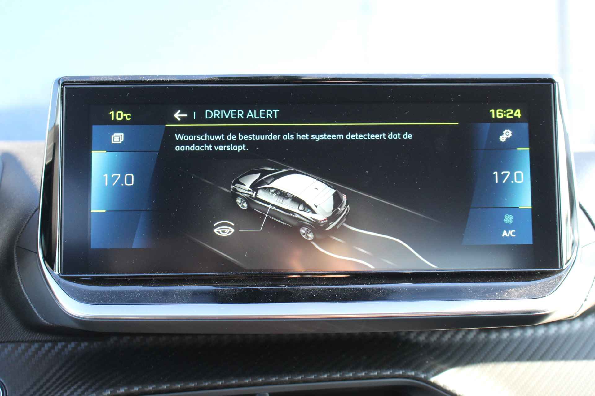 Peugeot e-208 Allure Pack | 3D Nav. + Display | Full LED | Cam | Half leder | LMV 16'' | PDC | Carplay | Climate & - 24/52