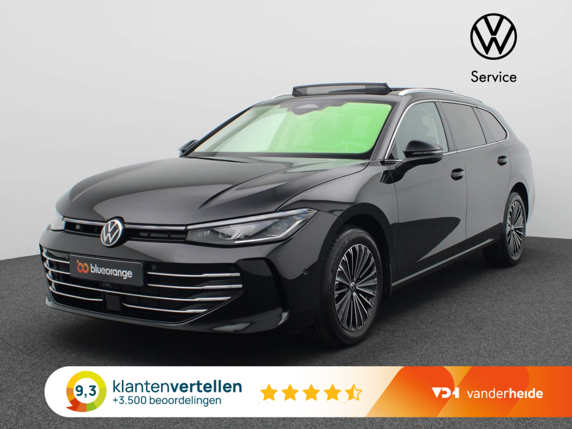 Volkswagen Passat Variant 1.5 eTSI Elegance Business 150PK DSG Pano-Schuifdak, LED-Matrix, Keyless, Virtual Pedal, Stoel-Stuurverwarming, Ergo Comfort stoelen, Trekhaak, 17" LM Velgen