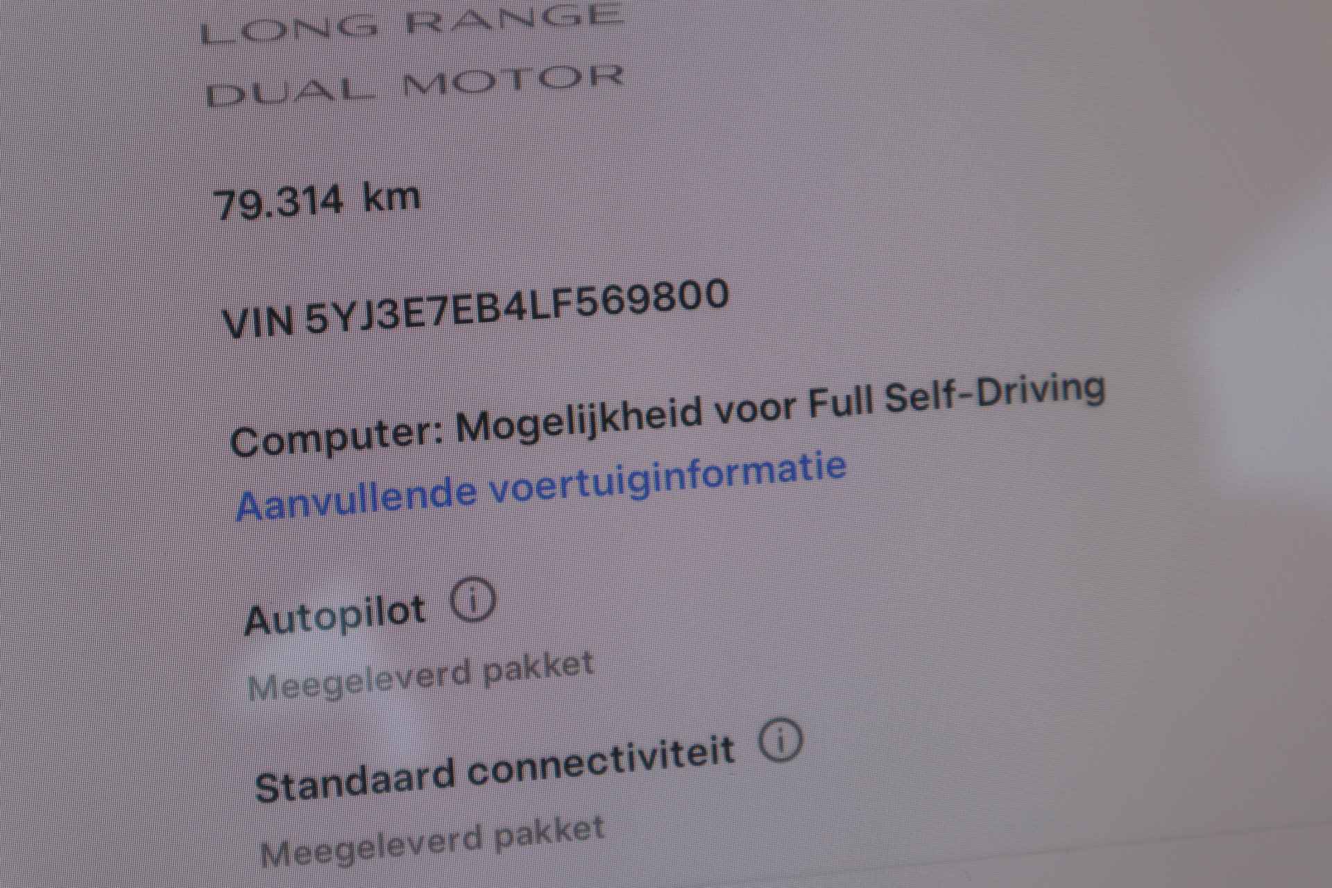 Tesla Model 3 Long Range 75 kWh NL-AUTO | PANODAK | LEDER - 33/34