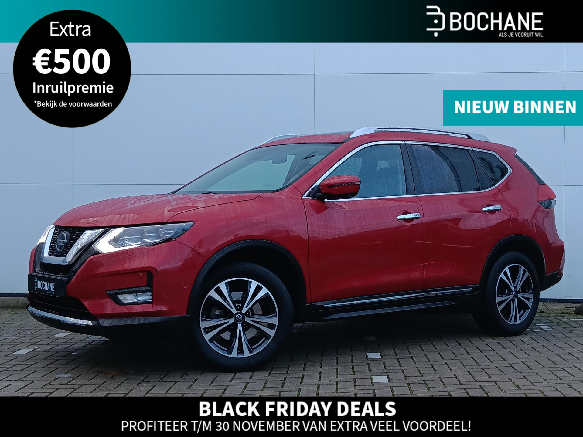 Nissan X-Trail 1.3 DIG-T Tekna 7p. Automaat / Panoramadak / 7-Persoons / Lederen Bekleding