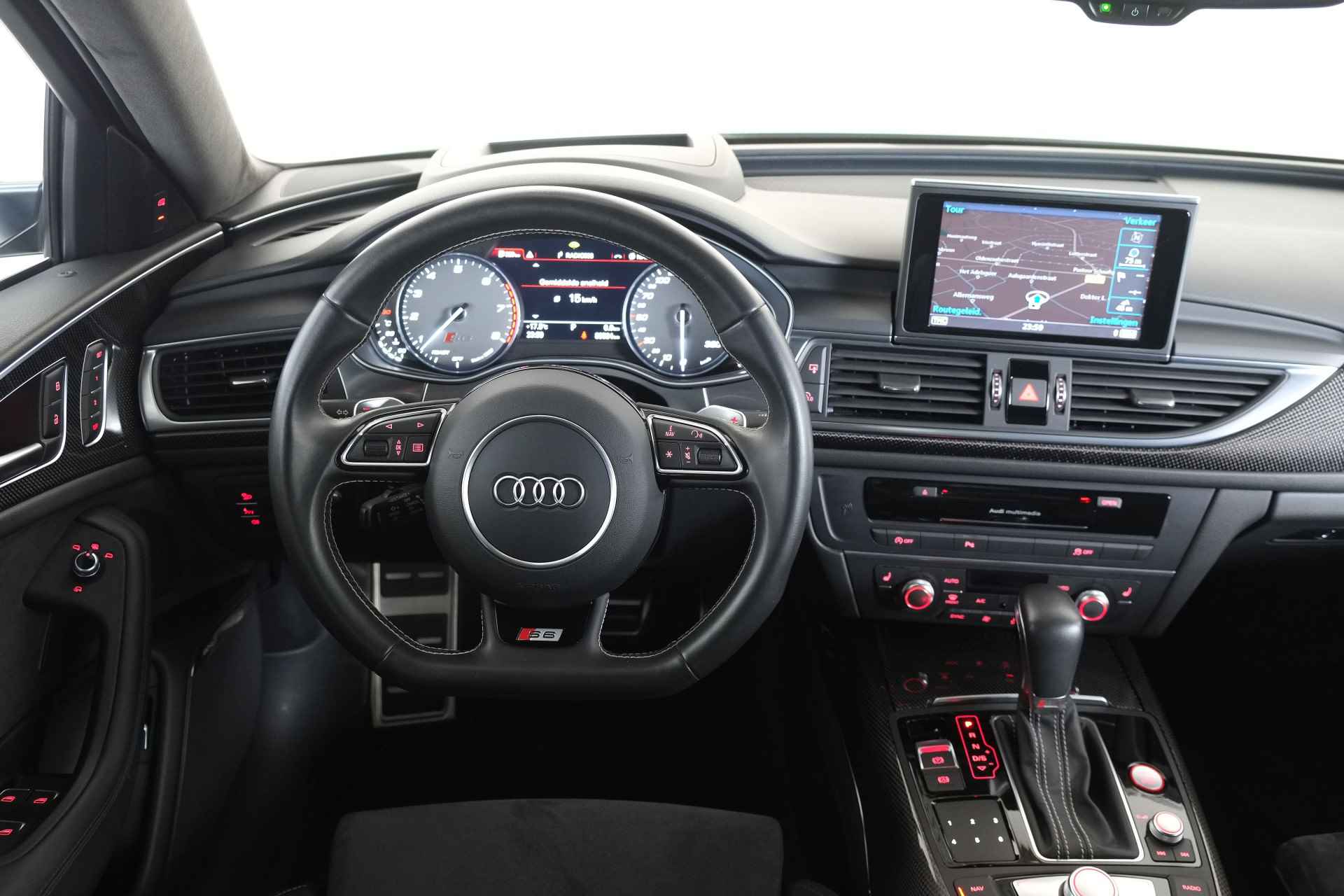Audi S6 Avant 4.0 TFSI Quattro 450 pK 8 cil LED / Carbon / BOSE / ACC / Head-Up / Navigatie - 12/43