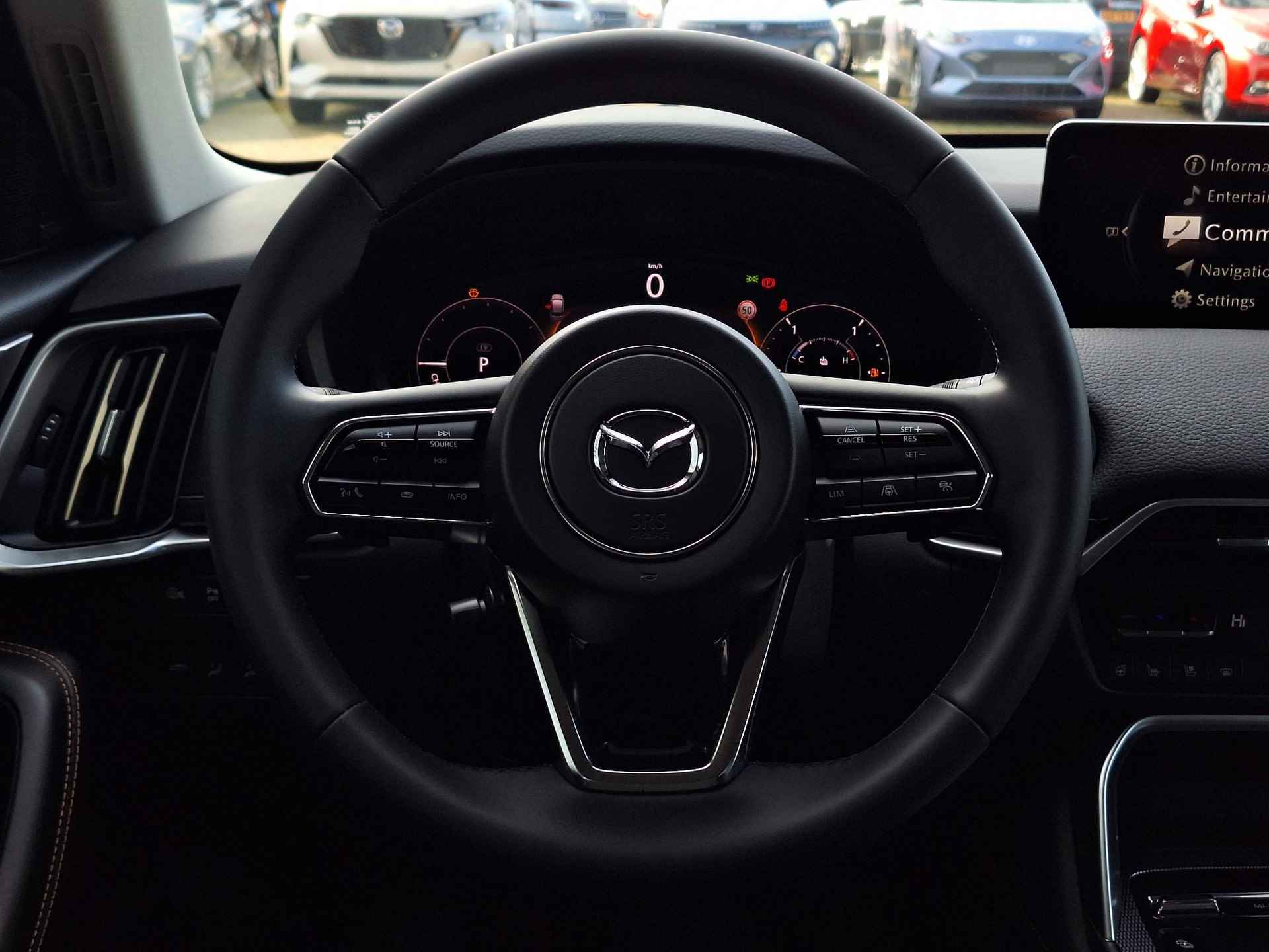 Mazda CX-60 2.5 e-SkyActiv PHEV Homura | Bose | 360 graden camera | Elektrische achterklep | Stoelgeheugen | Stoelkoeling en verwarming  | Privacy Glas | Head-up Display | Stoelverwarming achter | - 23/46