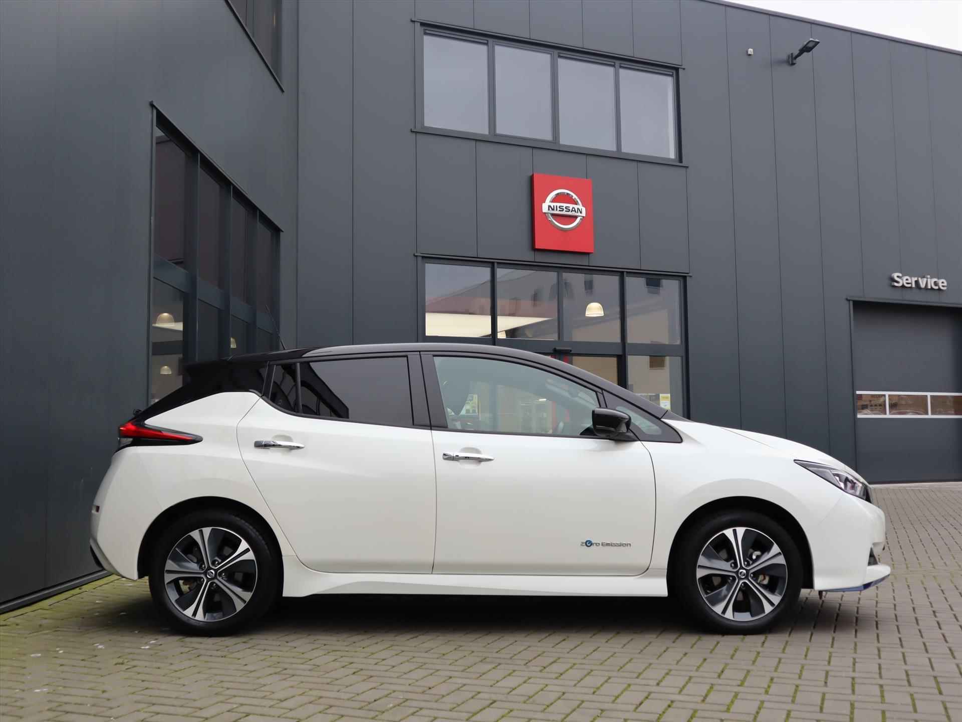 Nissan Leaf Electric e+ 62kWh Tekna Two Tone | Navi | 4% bijtelling| Climate | Pro Pilot | Leder/Suede | LED | 360 AVM | BOSE | Stoel/Stuurverwarming | Apple carplay/Android auto | Keyless Entry | - 2/39