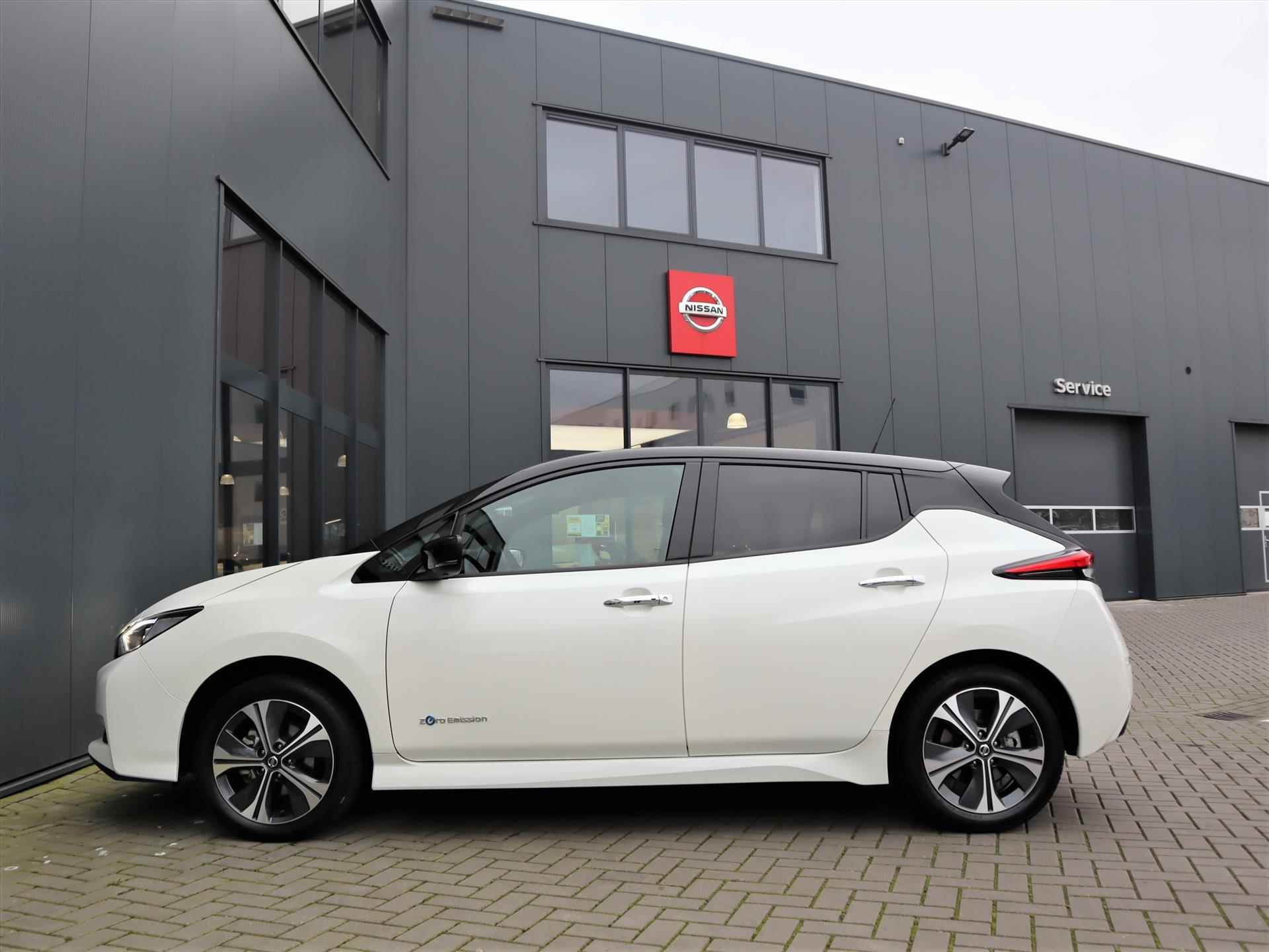 Nissan Leaf Electric e+ 62kWh Tekna Two Tone | Navi | 4% bijtelling| Climate | Pro Pilot | Leder/Suede | LED | 360 AVM | BOSE | Stoel/Stuurverwarming | Apple carplay/Android auto | Keyless Entry | - 9/39