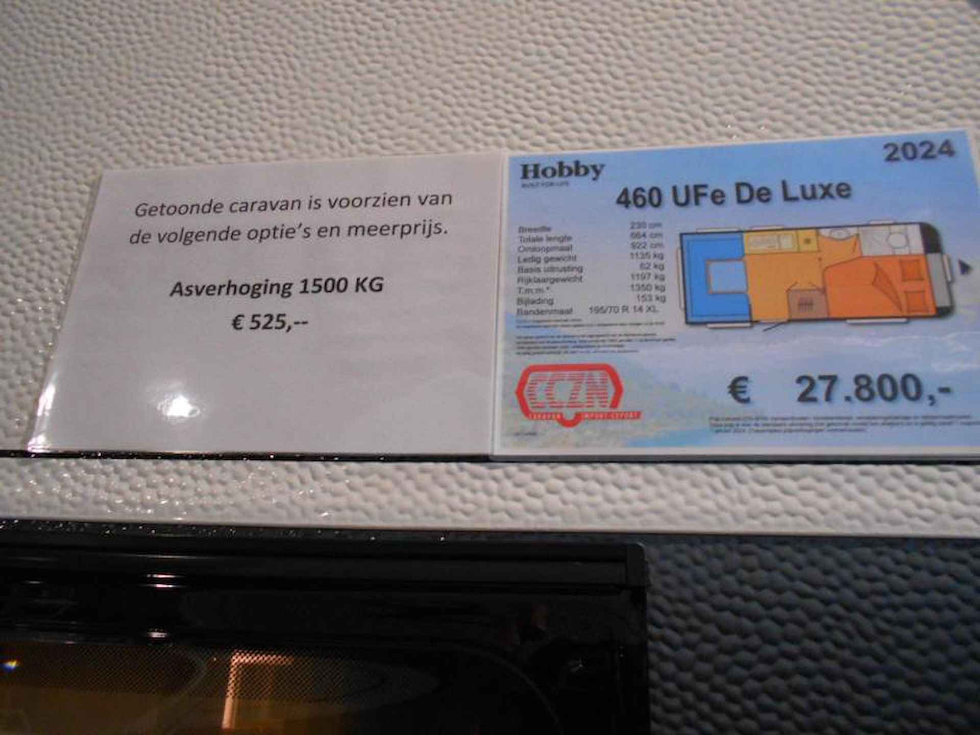 Hobby De Luxe 460 UFE model 2024 1500 KG as - 3/9