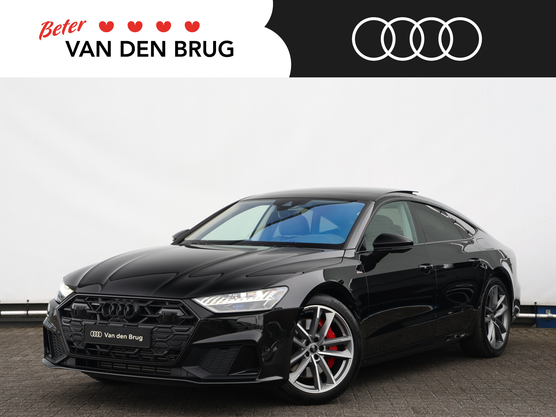 Audi A7 Sportback 55 TFSI e quattro Pro Line S Competition 367pk | Pano | B&O | HUD | 360° camera | Keyless | 20" Velgen | Trekhaak | Dodehoekdetectie | Adaptive cruise | Geh. bestuurderstoel | Elek. stoelen