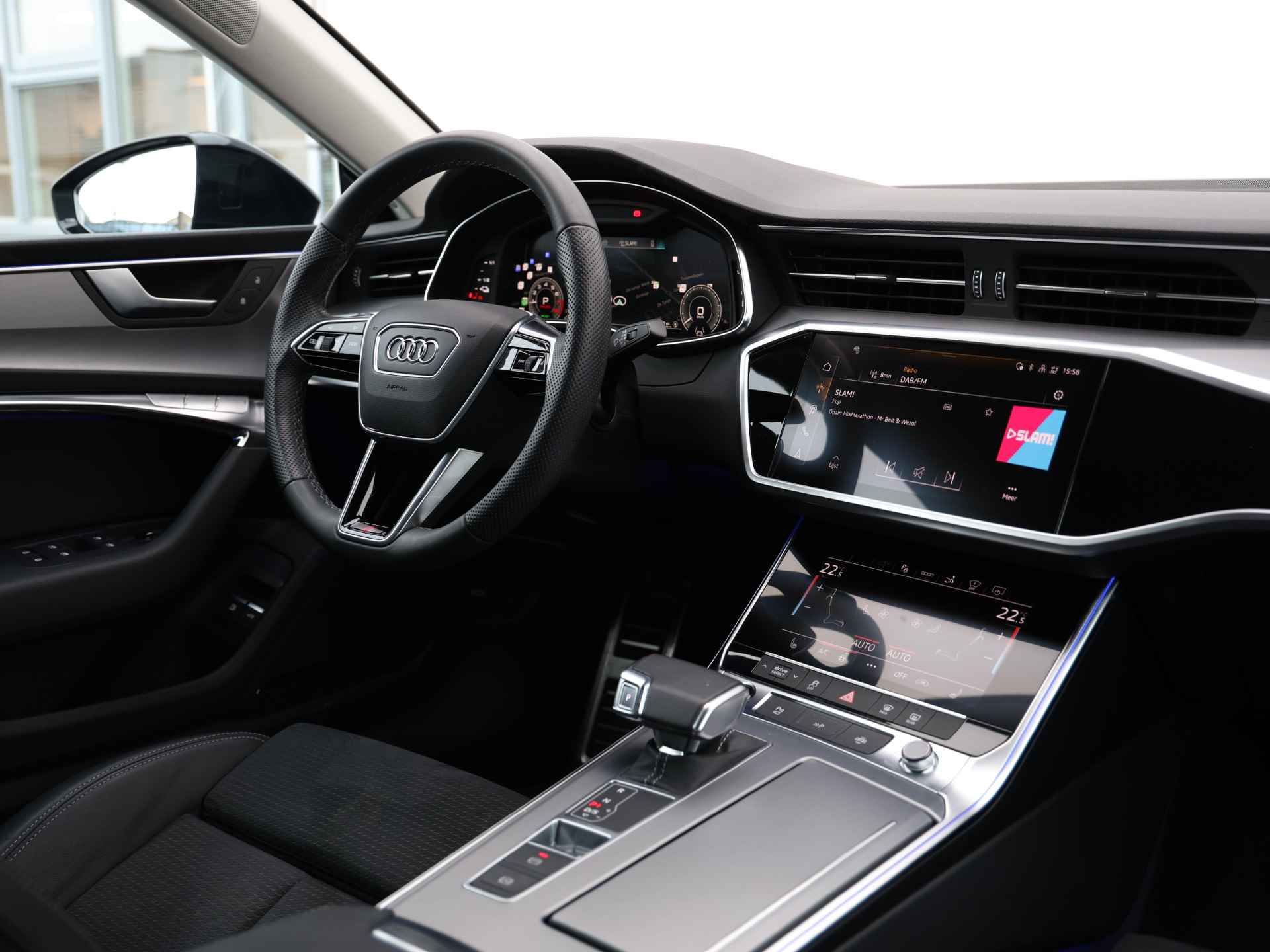 Audi A7 Sportback 55 TFSI e quattro Pro Line S Competition 367pk | Pano | B&O | HUD | 360° camera | Keyless | 20" Velgen | Trekhaak | Dodehoekdetectie | Adaptive cruise | Geh. bestuurderstoel | Elek. stoelen - 15/44