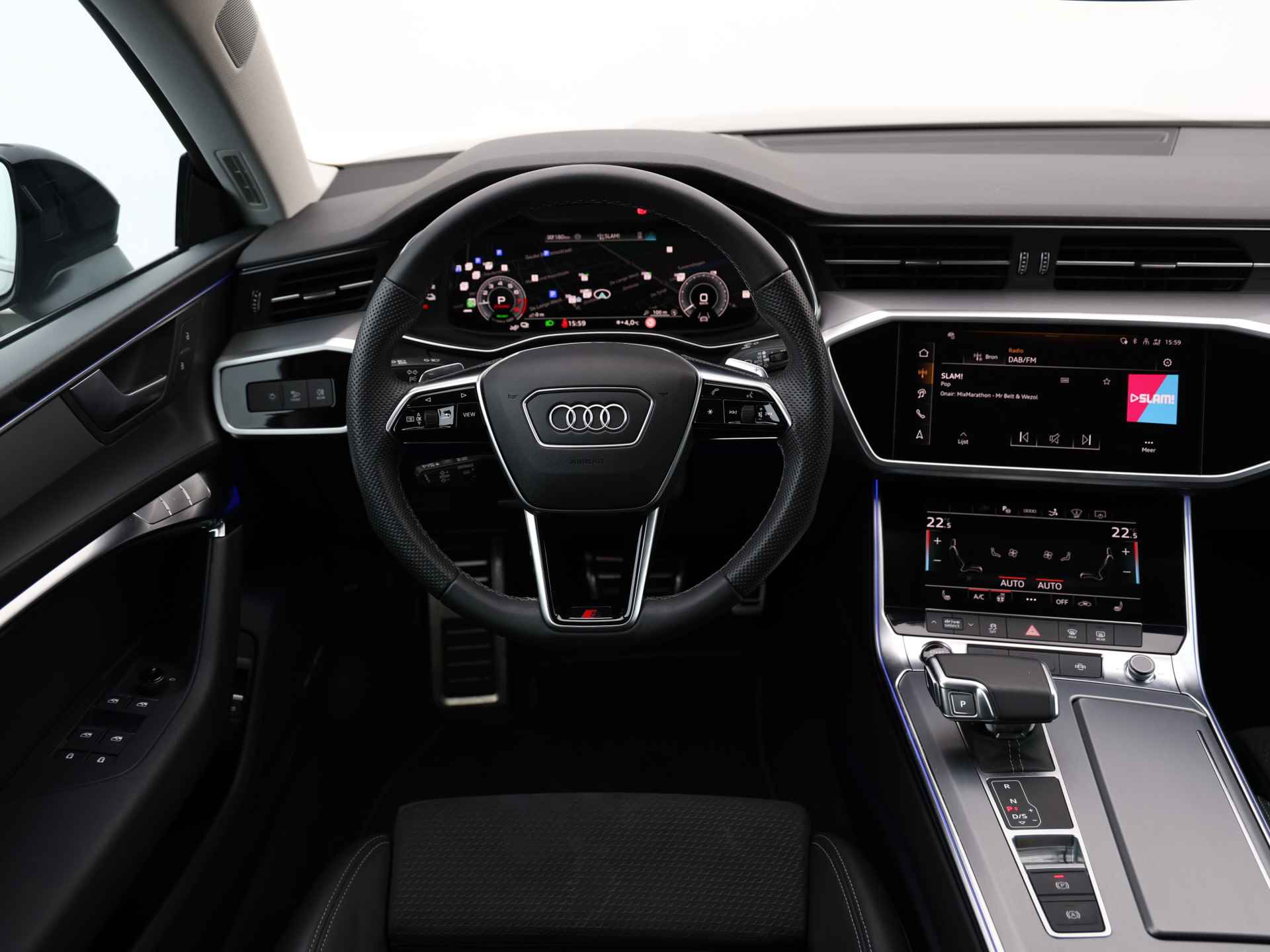 Audi A7 Sportback 55 TFSI e quattro Pro Line S Competition 367pk | Pano | B&O | HUD | 360° camera | Keyless | 20" Velgen | Trekhaak | Dodehoekdetectie | Adaptive cruise | Geh. bestuurderstoel | Elek. stoelen - 26/44