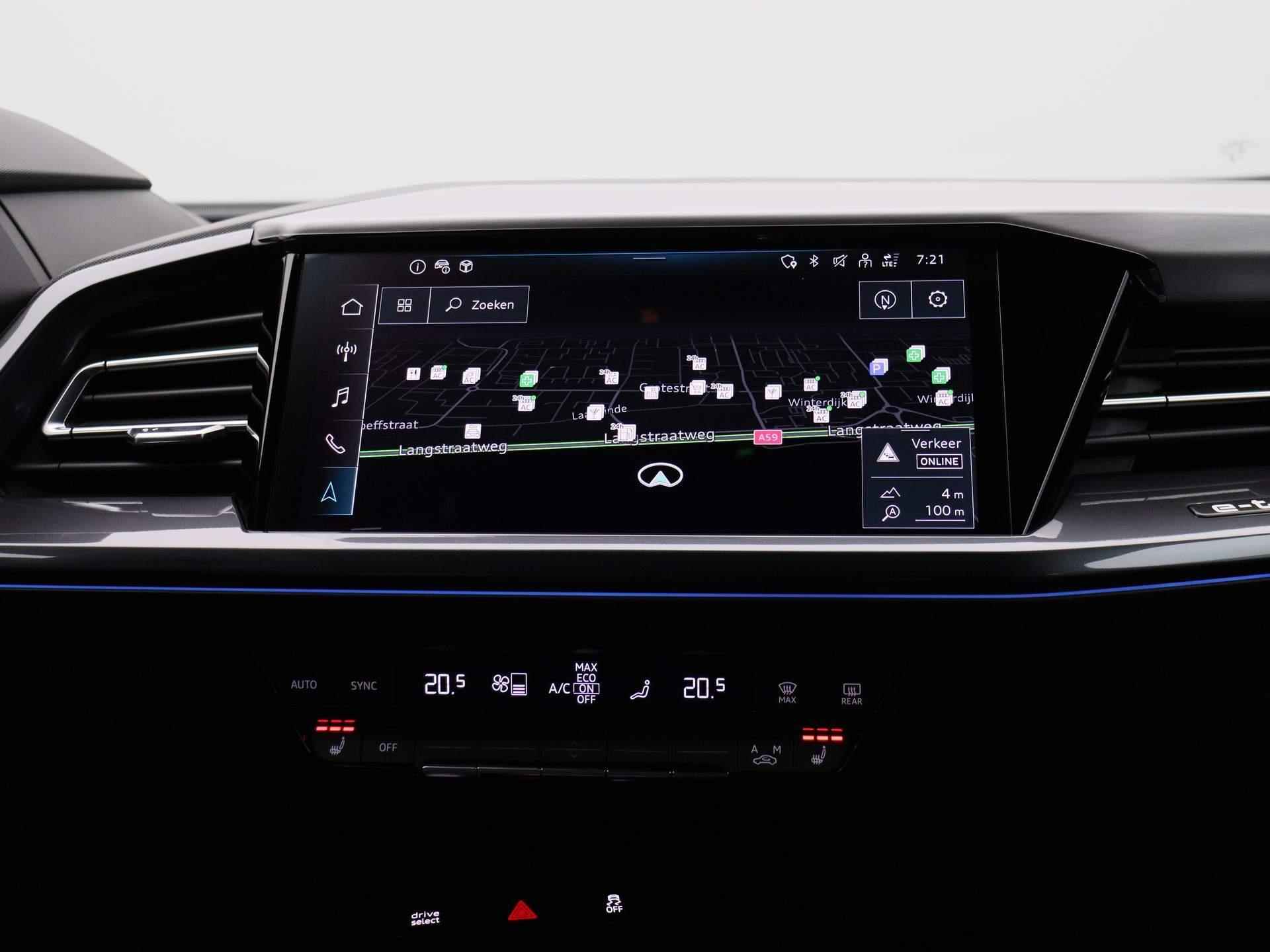 Audi Q4 Sportback e-tron 45 Edition 82 kWh 286 PK | S-line interieur | Automaat | Navigatie | Cruise Control | Trekhaak | Parkeersensoren | Stoelverwarming | Apple Carplay | Android Auto | Lichtmetalen velgen | Climate Control | - 10/46