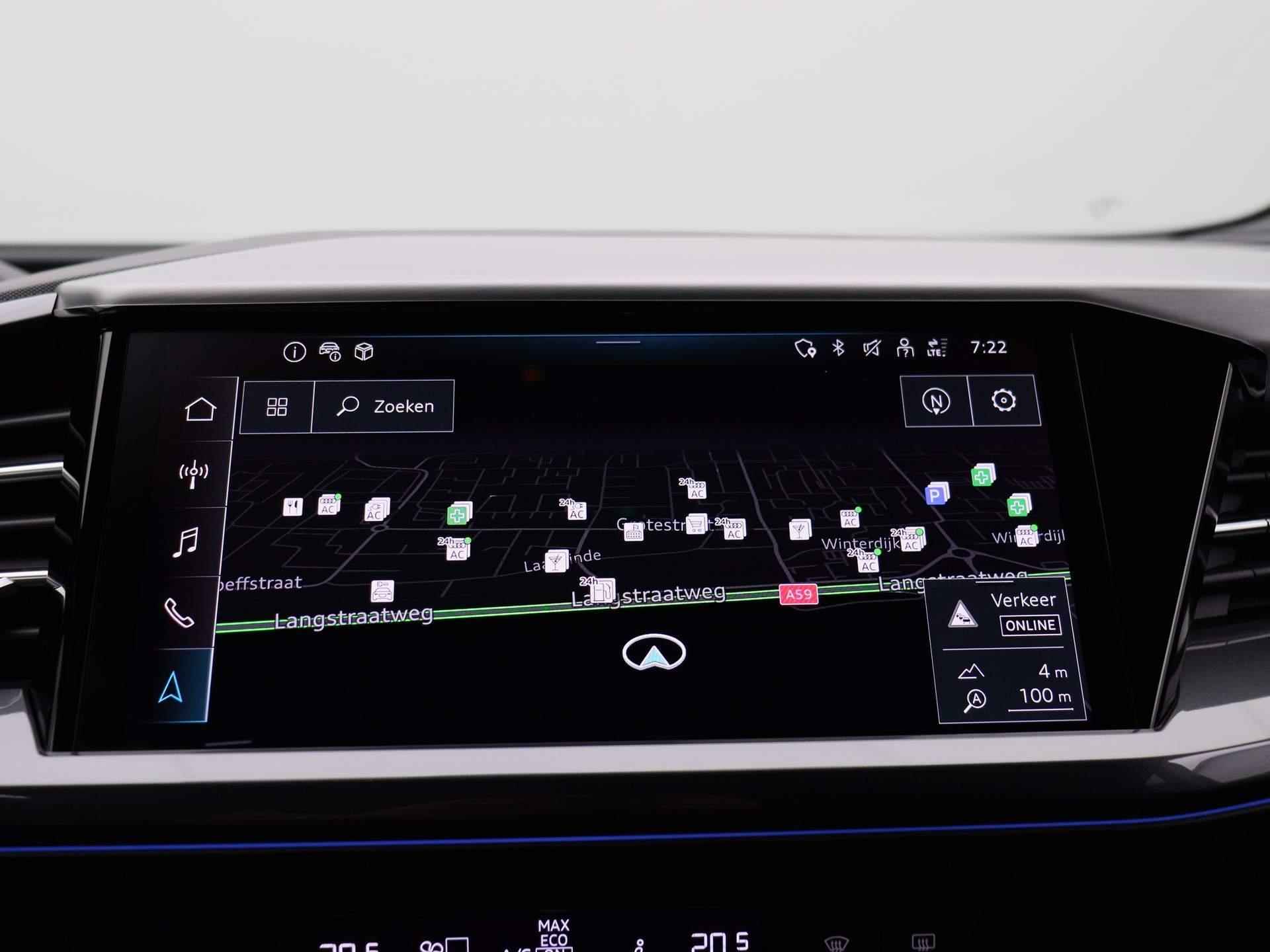 Audi Q4 Sportback e-tron 45 Edition 82 kWh 286 PK | S-line interieur | Automaat | Navigatie | Cruise Control | Trekhaak | Parkeersensoren | Stoelverwarming | Apple Carplay | Android Auto | Lichtmetalen velgen | Climate Control | - 17/46