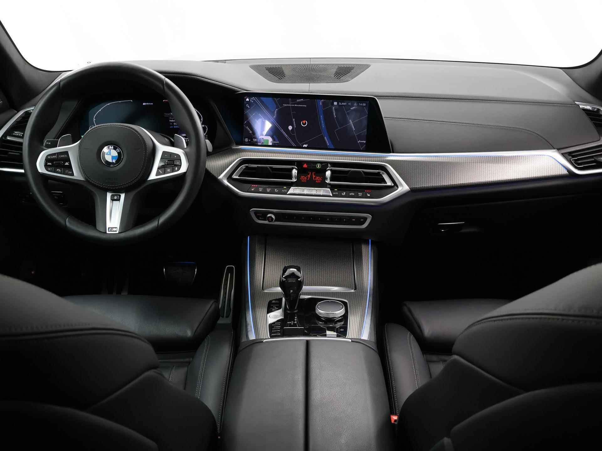 BMW X5 xDrive45e High Executive M Sport | Panoramadak | Trekhaak | Stuurverwarming | Ele. stoelen + Memory | HUD | Camera | Adaptief Onderstel | Apple CarPlay | - 9/55