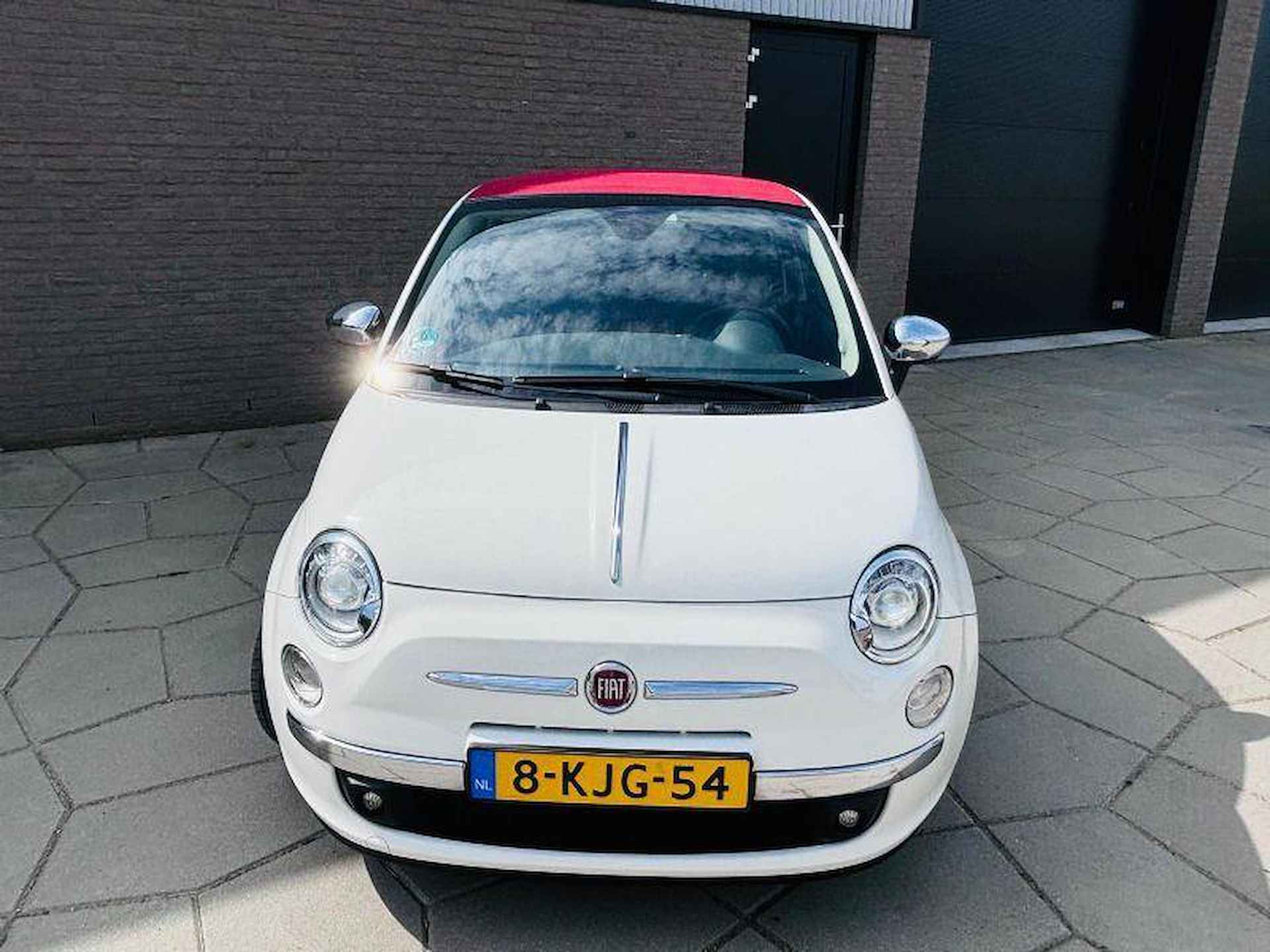 Fiat 500C 0.9 TwinAir Lounge|CABRIO|AIRCO |LEDER |ROOD dak|veel Chrome - 4/24