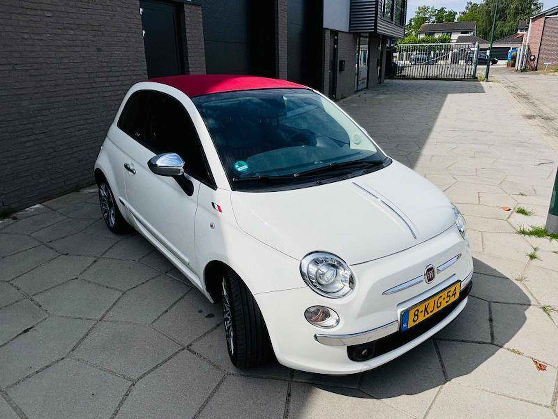 Fiat 500C 0.9 TwinAir Lounge|CABRIO|AIRCO |LEDER |ROOD dak|veel Chrome - 6/24