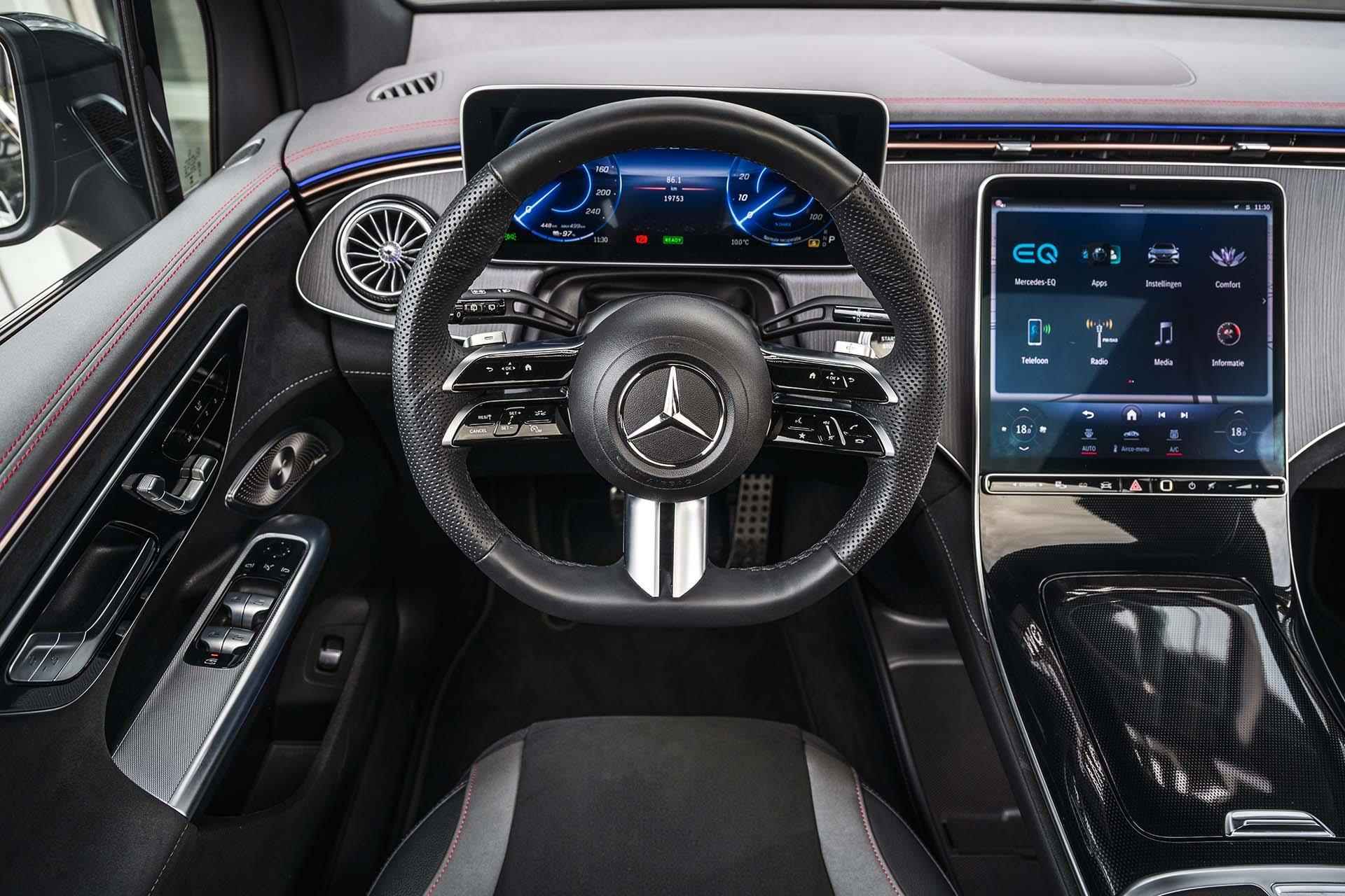 Mercedes-Benz EQE SUV 350+ AMG Premium | Trekhaak | Burmester 3D | Panoramadak | Rij-Assistentiepakket + | Smaragd Groen | 360-camera | Luchtvering | Digital Light | 22" | Keyless Entry | Apple Carplay | - 23/41