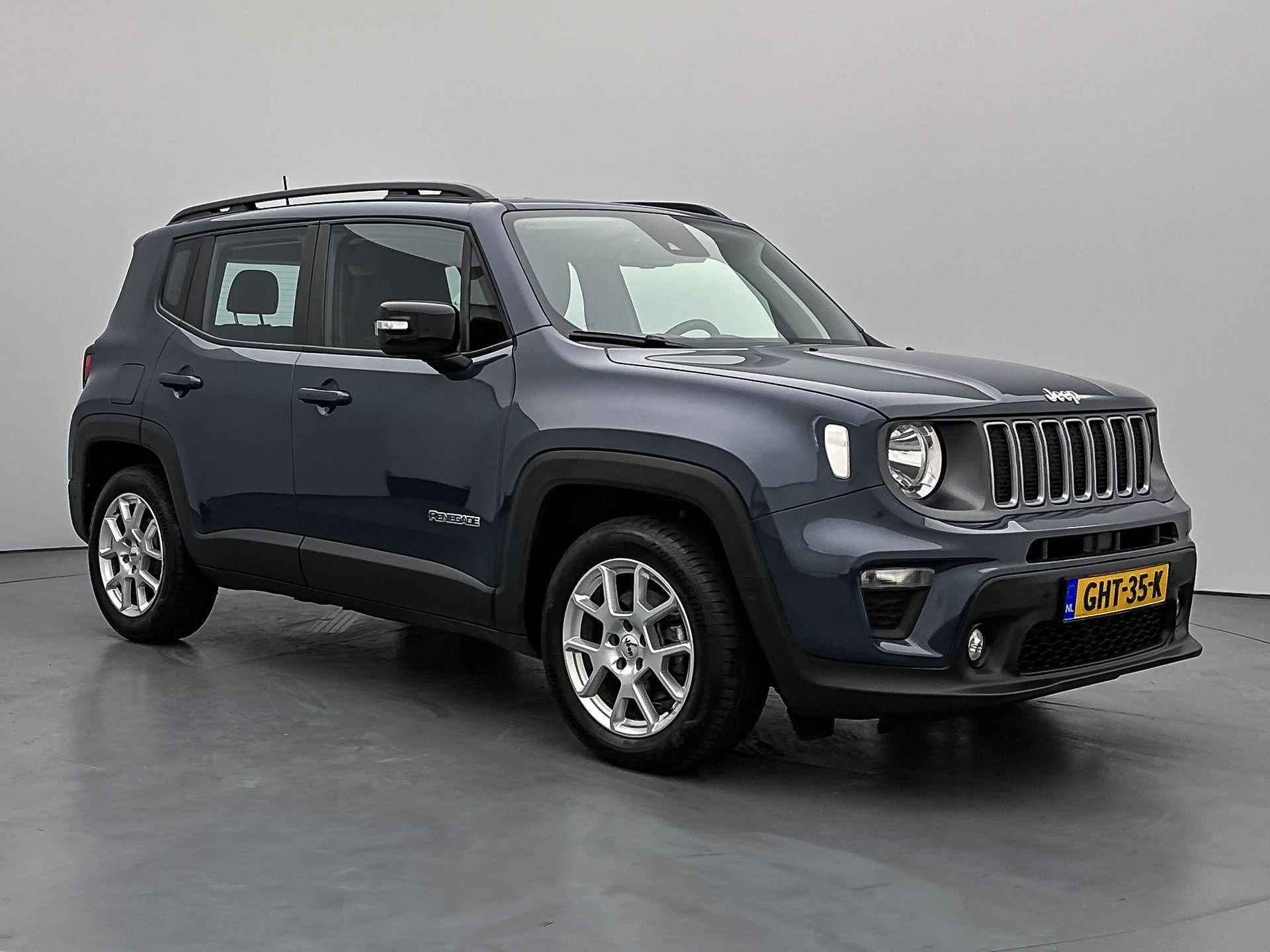 Jeep Renegade SUV S e-Hybrid 130 pk Automaat | Navigatie | Achteruitrijcamera | Lederen Bekleding | Voorstoelen Verwarmd | Keyless Entry/Start | Dodehoek Detectie | Adaptieve Cruise Control | Climate Control | LED Koplampen | 19" Lichtmetalen Velgen | Apple Carplay/Android Auto | - 3/33