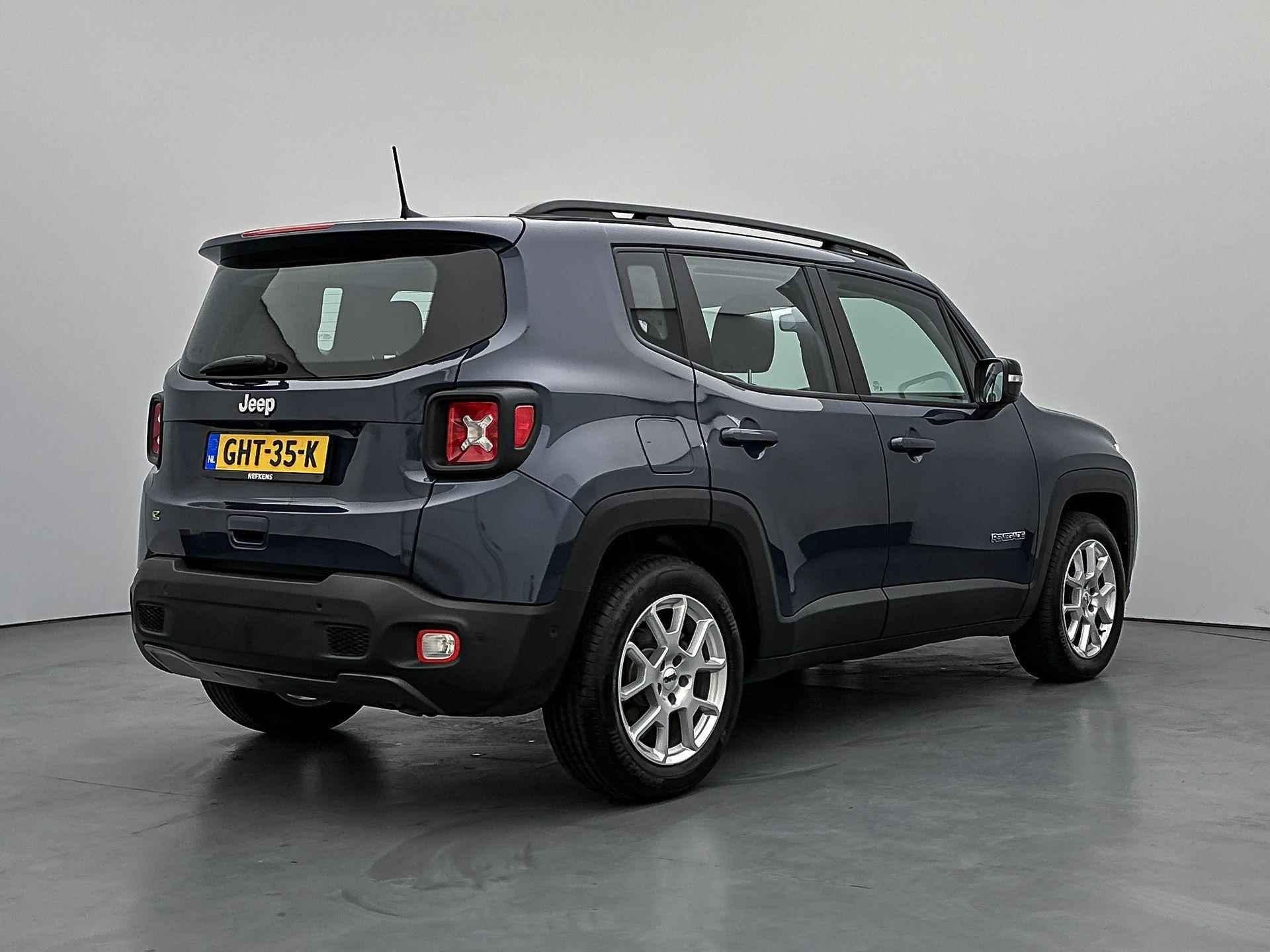 Jeep Renegade SUV S e-Hybrid 130 pk Automaat | Navigatie | Achteruitrijcamera | Lederen Bekleding | Voorstoelen Verwarmd | Keyless Entry/Start | Dodehoek Detectie | Adaptieve Cruise Control | Climate Control | LED Koplampen | 19" Lichtmetalen Velgen | Apple Carplay/Android Auto | - 8/33