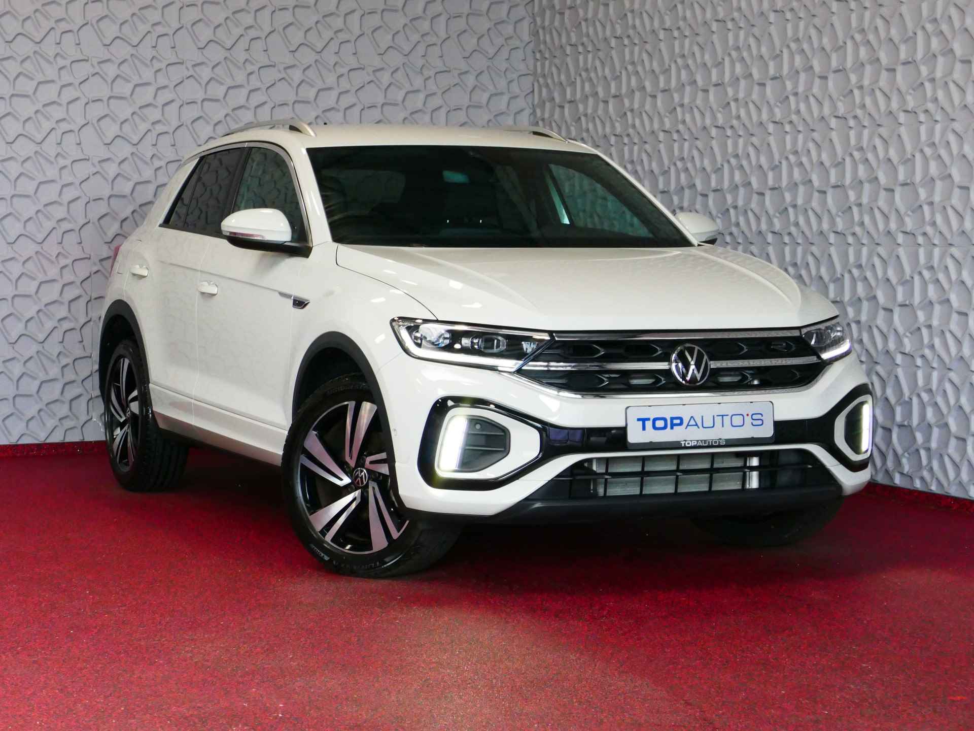 Volkswagen T-Roc 1.5 TSI 150PK R-LINE EVO IQ LIGHT ALCANTARA ELEK.KLEP CARPLAY STOEL/STUUR VERW. 18"LMV VIR.COCKPIT 10/2024 Ascotgrau 70 BIJNA NIEUWE VOLKSWAGEN'S UIT VOORRAAD LEVERBAAR - 53/81