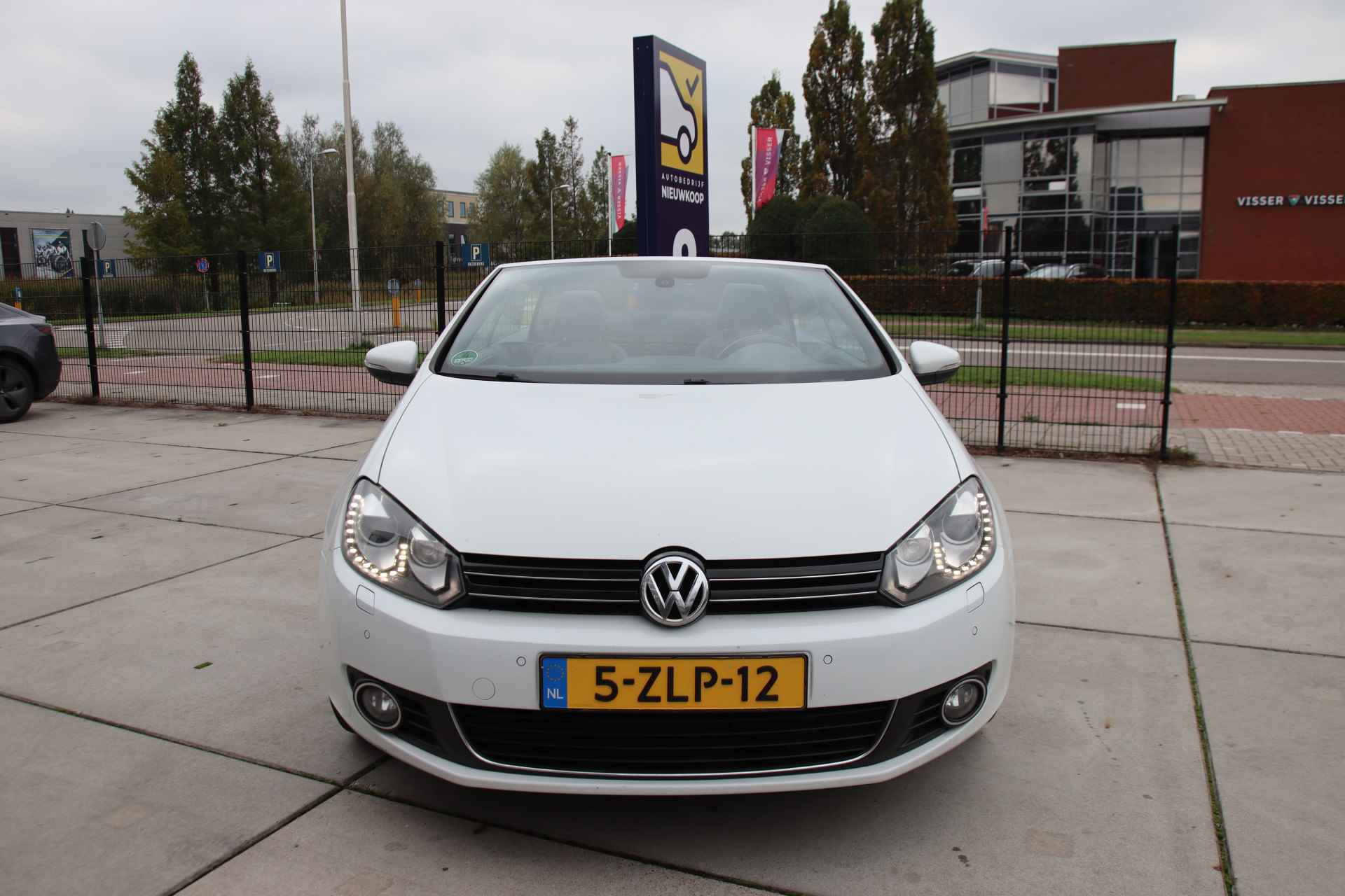 Volkswagen GOLF Cabriolet 2.0 TDI Highline Bluemotion Leder, 2x PDC, Stoel vw, Xenon, BOMVOL! WINTERSALE! - 2/48