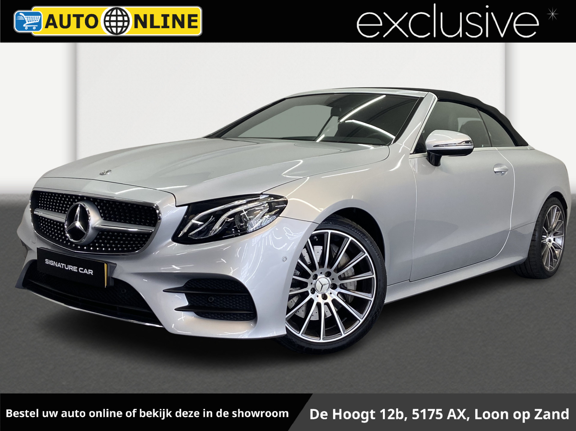 Mercedes-Benz E-klasse Cabrio 350 Premium Plus✅Sfeerverlichting✅Trekhaak✅AMG-Line✅Stoelverwarming✅Virtual Cockpit✅Nekverwarming✅