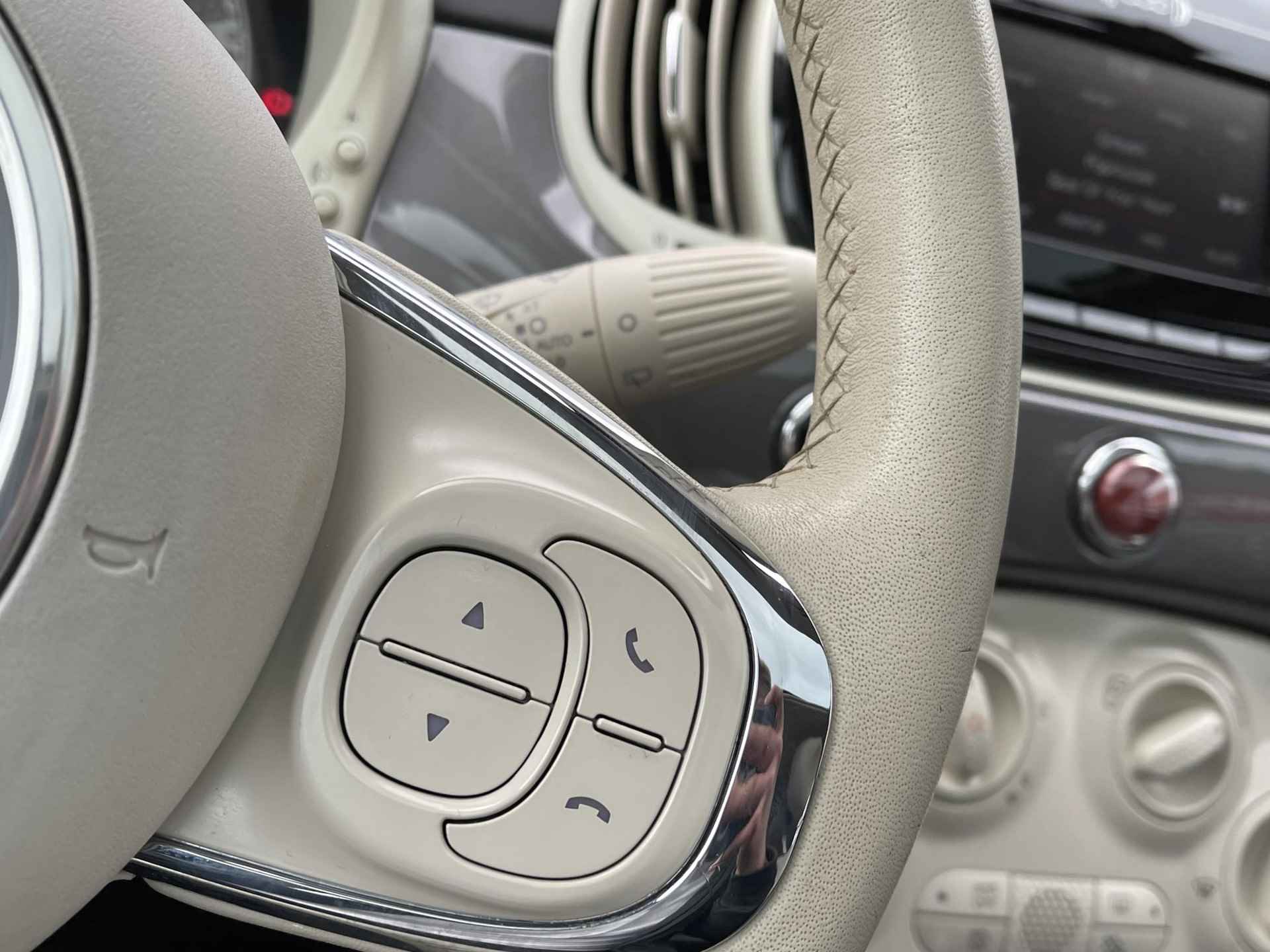 Fiat 500 TA Turbo Lounge Airco | Navi | Cruise | 16''LM | Panorama Dak | - 15/19