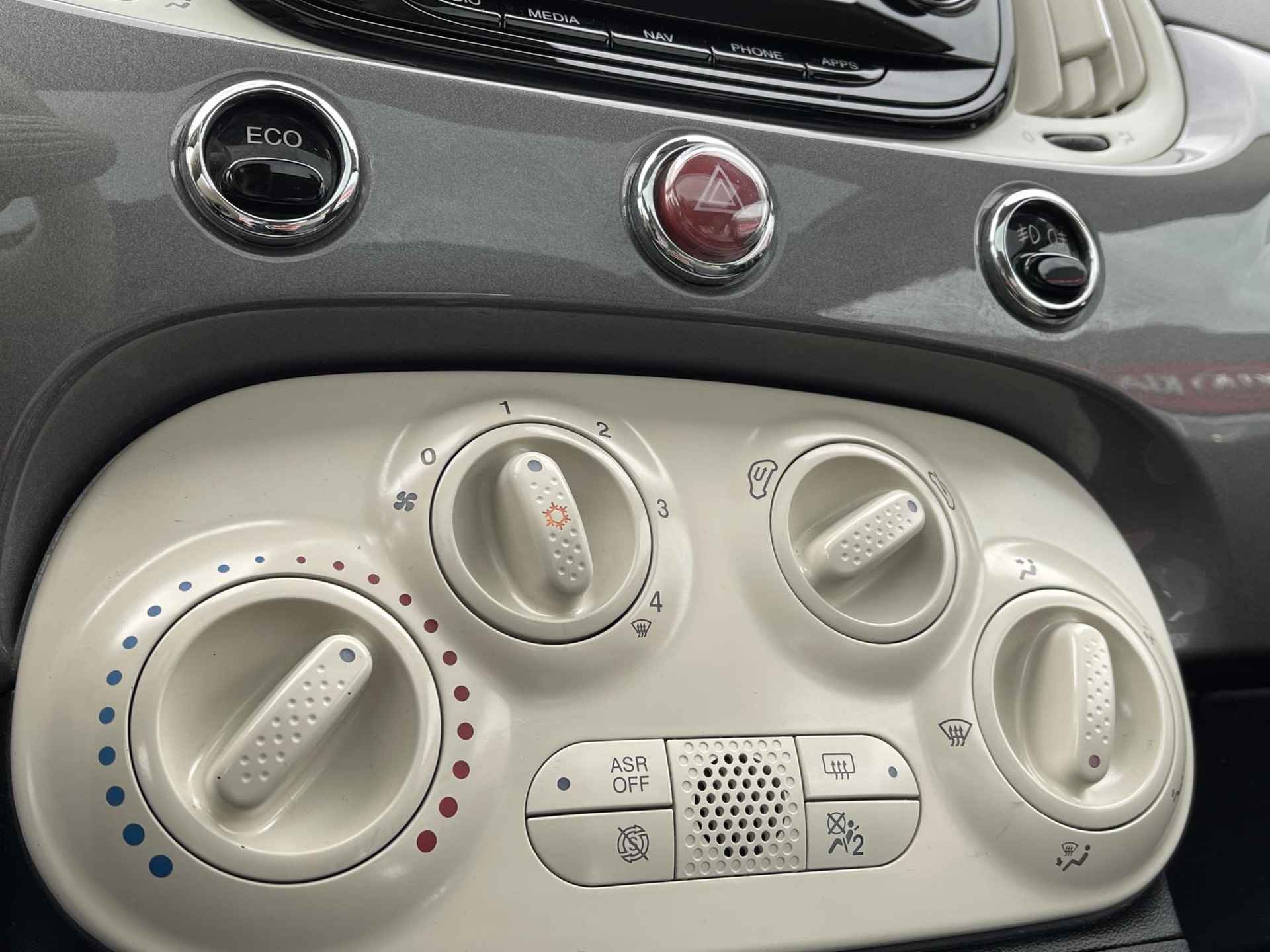 Fiat 500 TA Turbo Lounge Airco | Navi | Cruise | 16''LM | Panorama Dak | - 17/19
