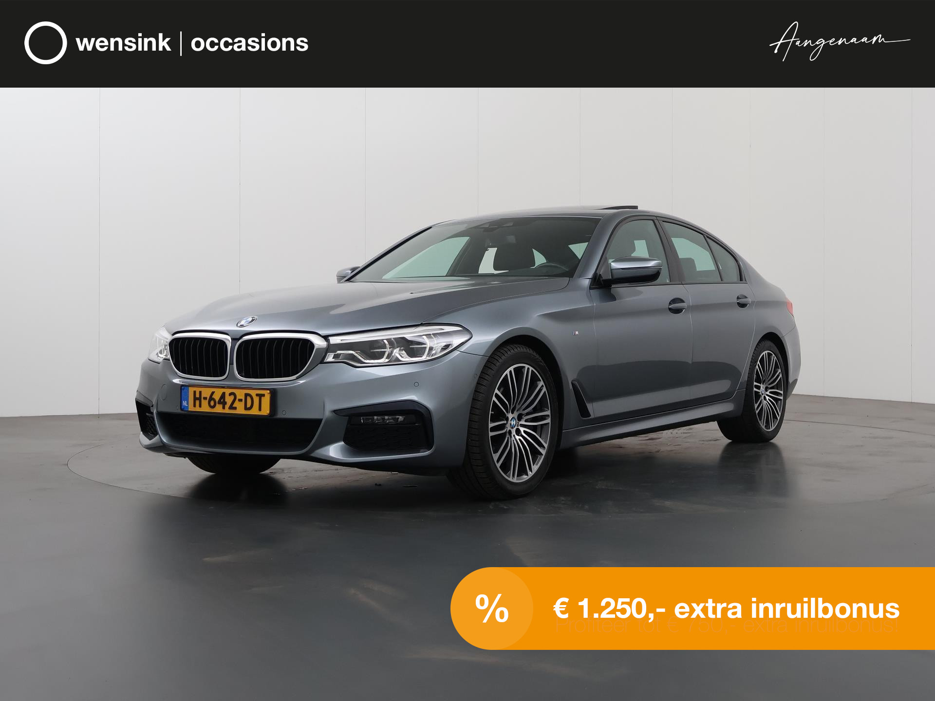 BMW 5-serie 540d xDrive High Executive | M-Sport | Exclusief Leder | Ele.zetels + geheugen | Schuif/Kantel | HUD | LED | Camera | Digitaal Dashboard | Stoelverwarming | Trekhaak |