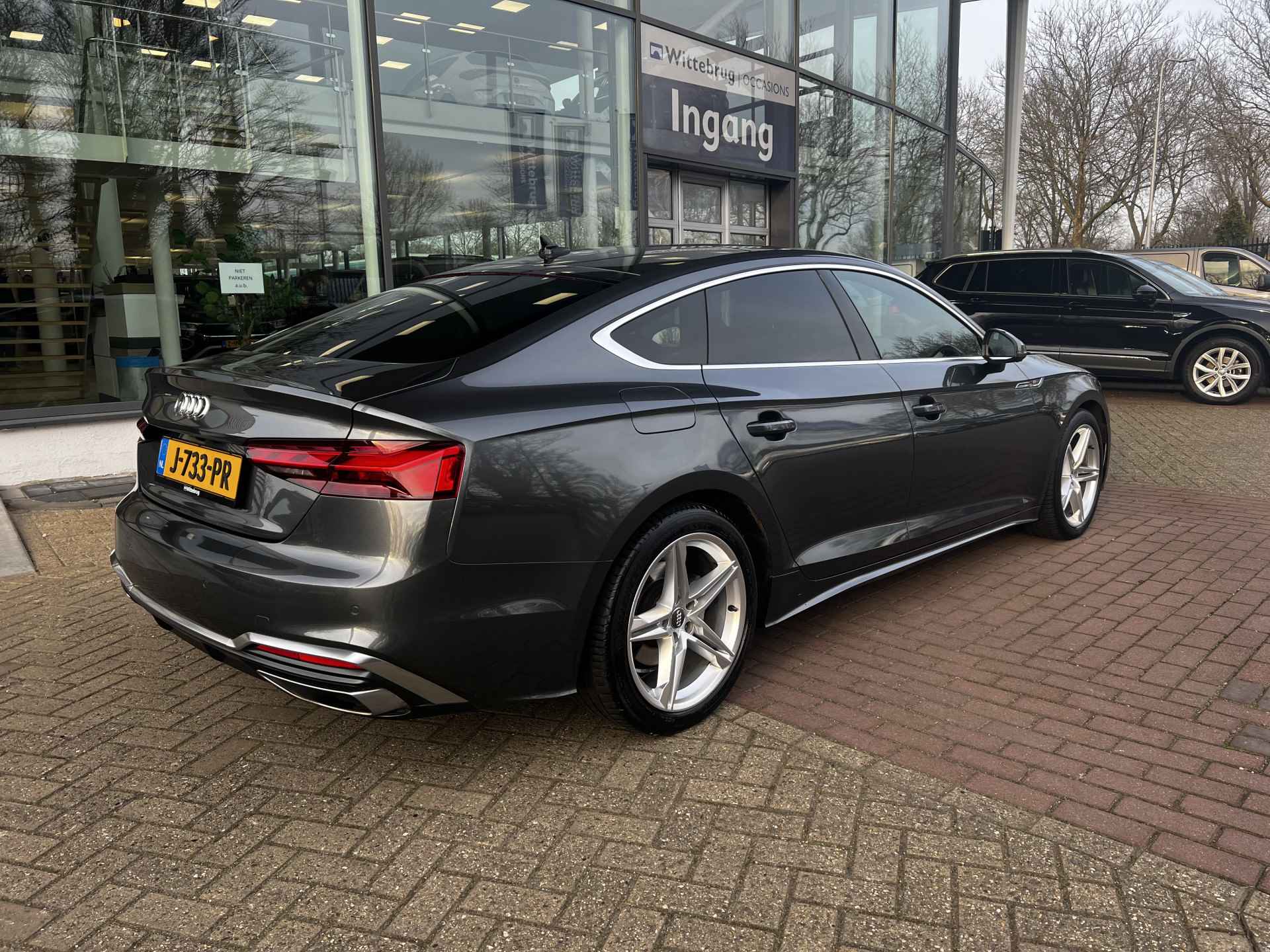 Audi A5 Sportback 40 TFSI S edition AUT/ Metallic/ 190 PK/ Digitale cockpit / Led/ Panoramadak/ S line Int. + Ext./ Elec. Achterklep./ Camera/ Parkeersensoren/  18 lmv - 33/33