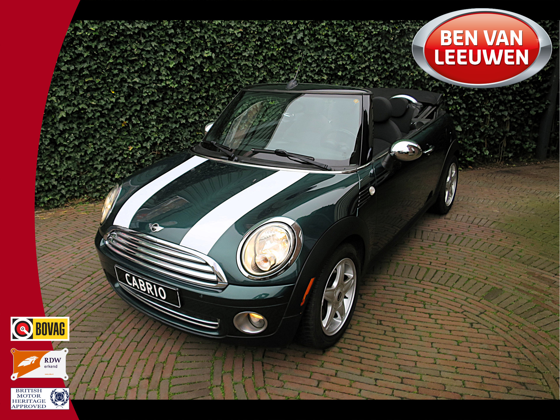 MINI Cabrio 1.6 Cooper R57 met Clima, BT, stoelverw. en 16"