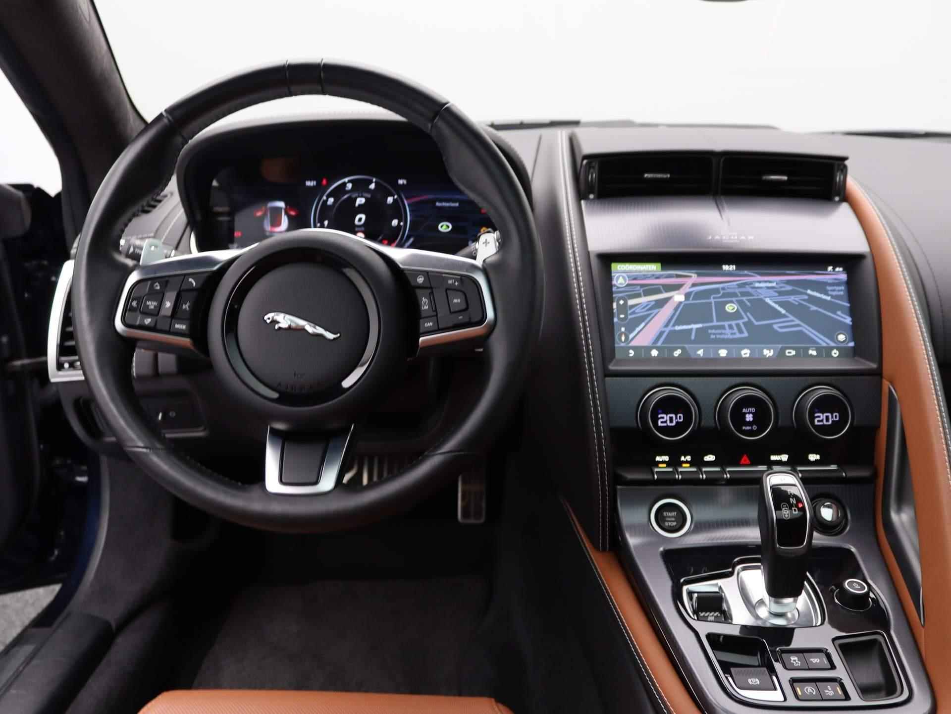 Jaguar F-TYPE P300 R-Dynamic | NP 124.531,- | Panorama Dak | Performance Remmen + Seats | Blind Spot Assist |  Kleppenuitlaat af-fabriek | Stoelverwarming + Koeling - 9/48