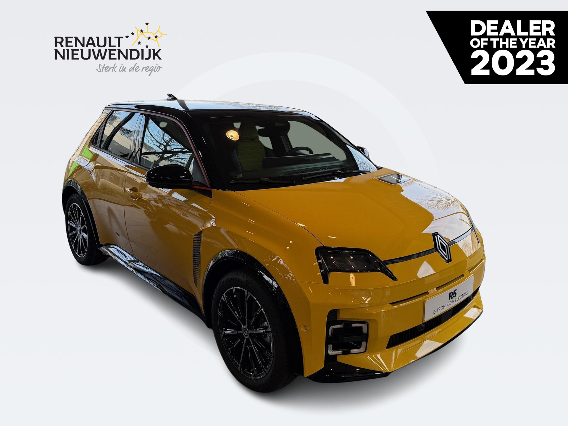 Renault 5 Comfort Range Iconic Cinq 52 kWh / 10KM / DIRECT LEVERBAAR / PACK SAFETY & ADVANCED DRIVING ASSIST / PACK WINTER / NAVI / CAMERA / ADAPT. CRUISE / APPLE CARPLAY / ANDROID AUTO / 18'' LMV