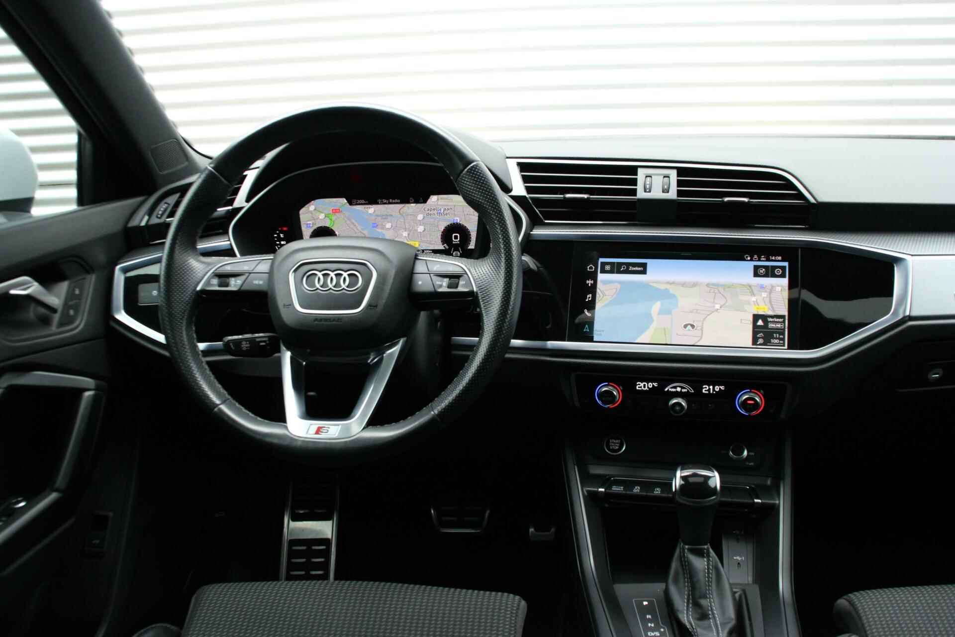 Audi Q3 Sportback 35 TFSI 3x S Line Automaat |PANORAMADAK, VIRTUAL, CARPLAY, ACC, BLACK PAKKET, CAMERA, LED, ELEKTR. KLEP| - 7/26