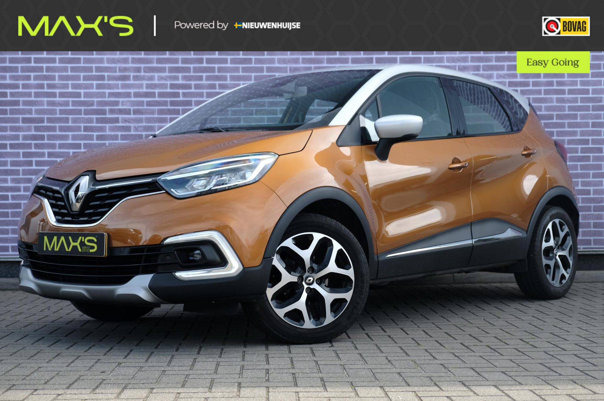 Renault Captur TCe 90 Intens | Navigatie | Climate Control | LED koplampen | Stoelverwarming | Cruise Control | Achteruitrijcamera | Parkeersensoren | DAB+ radio | Volledig onderhouden | Two tone metaallak |