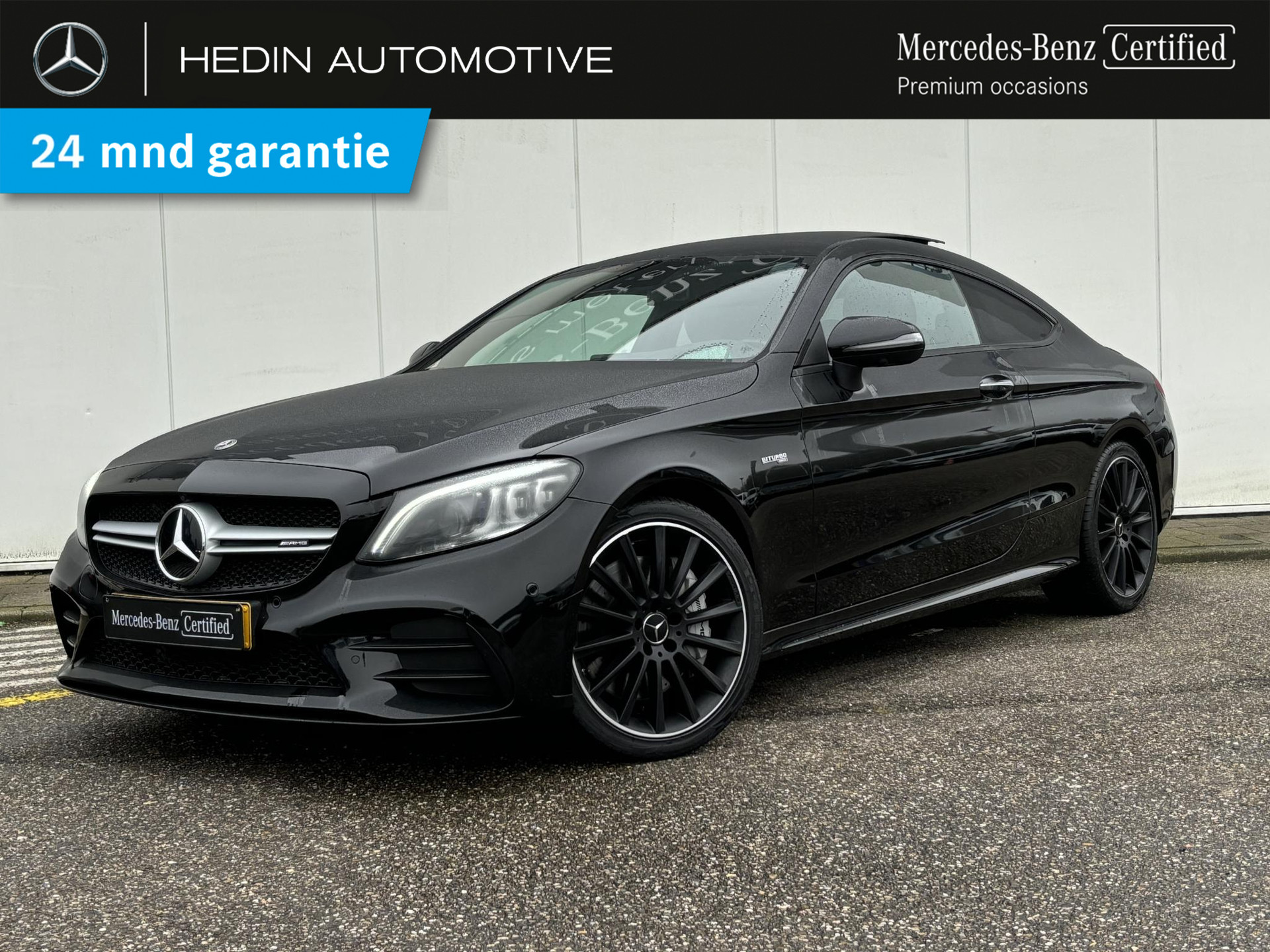 Mercedes-Benz C-klasse C 43 AMG Coupé Automaat 4MATIC | Premium Plus Pakket | Nightpakket | Panoramadak | Head-Up | Comand Online | Burmester Audio | 360° Camera | AMG Performance Uitlaat