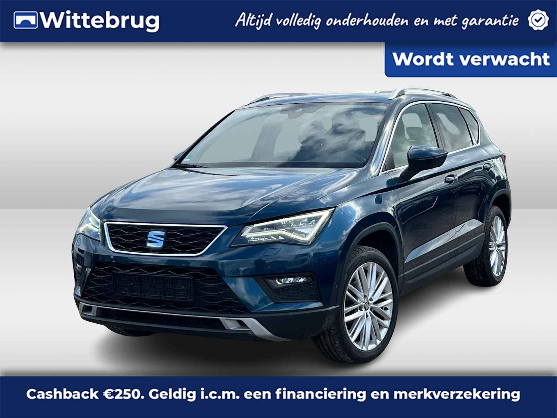 SEAT Ateca 1.5 TSI 150pk DSG Xcellence / Panoramadak / Camera / Zwenkbare Trekhaak / Stoelverwarming / Elektrische Achterklep Met Virtual Pedal / Virtual Cockpit / 18" LMV - 1/6