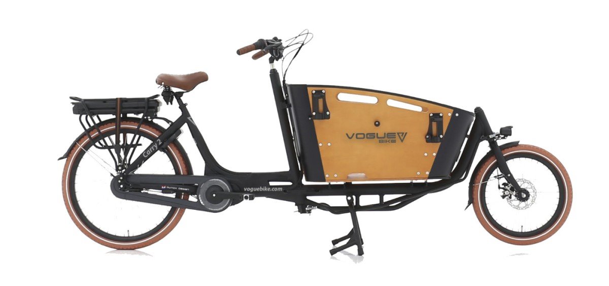 Vogue E-Cargo Carry 2 Matt Black-Brown-Black 49cm 2023