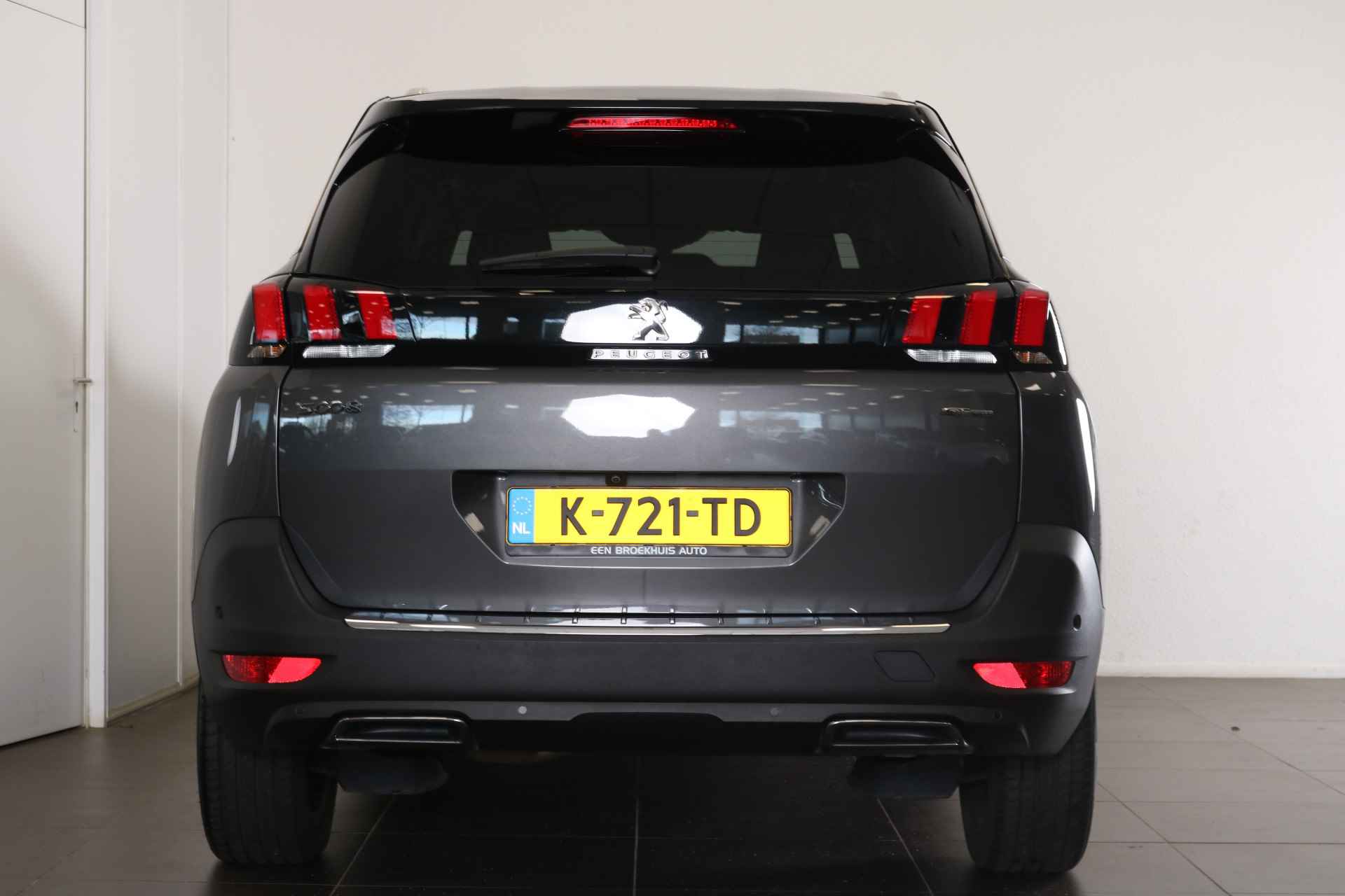 Peugeot 5008 1.2 PureTech 130PK GT-Line Automaat EAT8 | Navi | Adaptive Cruise | Clima | Camera | Panoramadak | Elektrische Achterklep | Parkeersensoren V+A | Keyless | 19" Lichtmetaal | Metallic | - 7/59