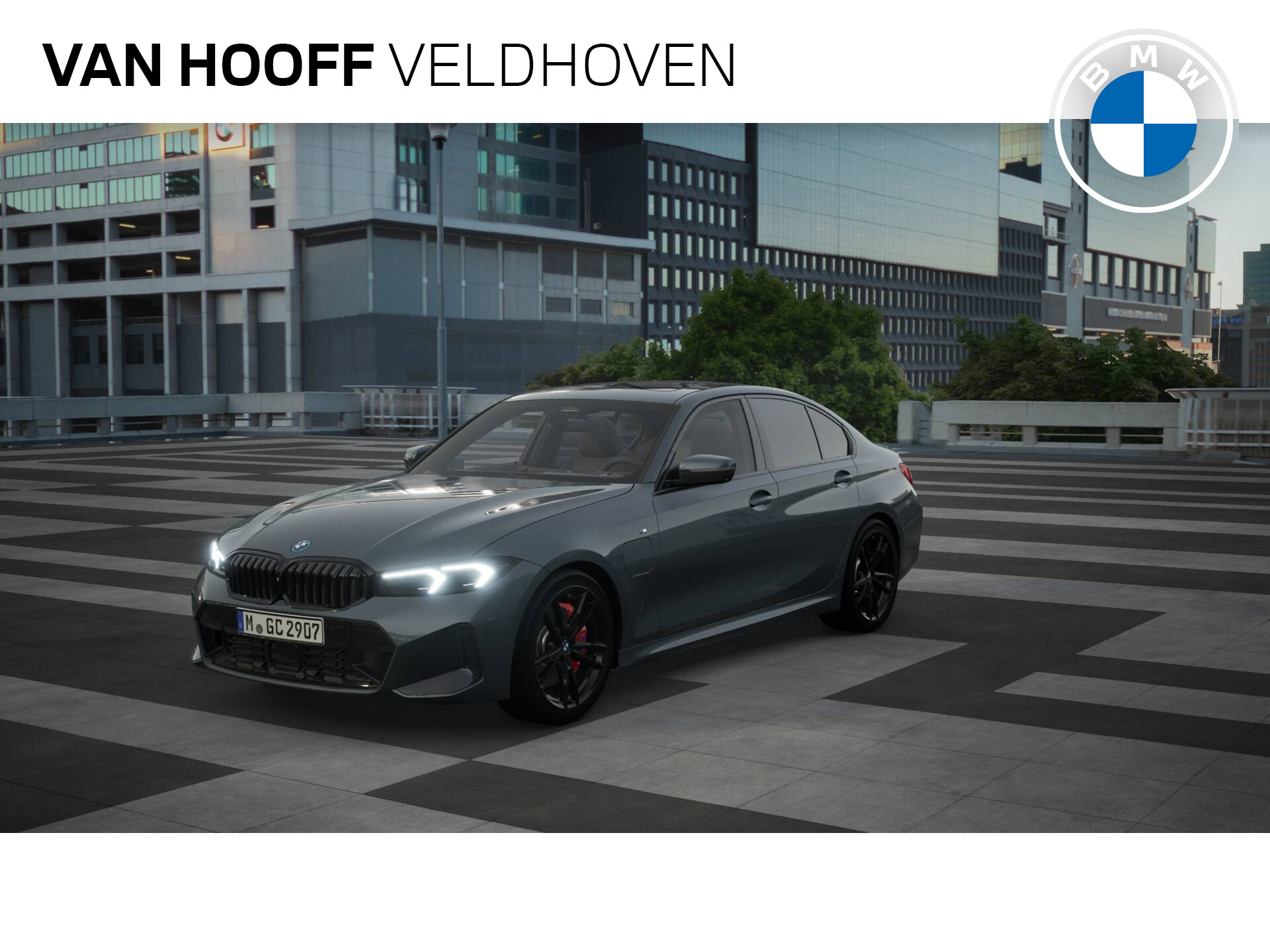 BMW 3-serie 320e High Executive M Sport Automaat / Schuif-kanteldak / Sportstoelen / Parking Assistant Plus / Adaptief M Onderstel / Adaptieve LED / Comfort Access / Harman Kardon bij viaBOVAG.nl