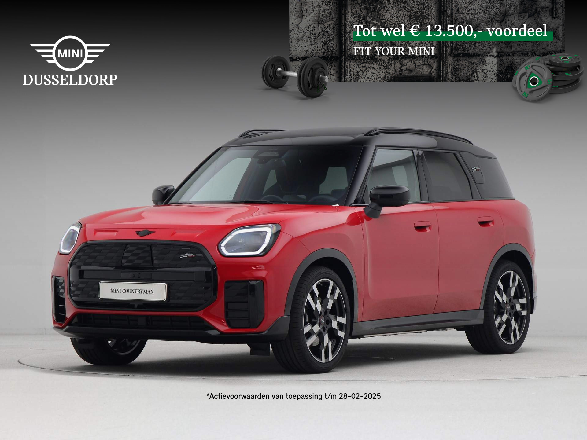 MINI Countryman E John Cooper Works Pakket XL PRIVATE LEASE EUR 749,- (48 mnd/10.000 km)