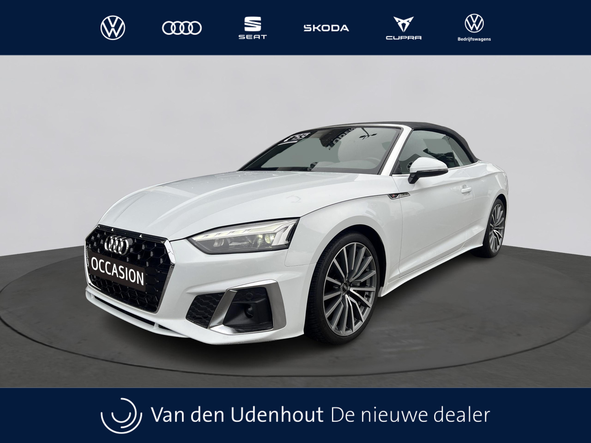 Audi A5 Cabriolet 40 TFSI S edition | 204PK | Parkeerhulp + | 19" LMV | Stoel+Nekverwarming | Leder |